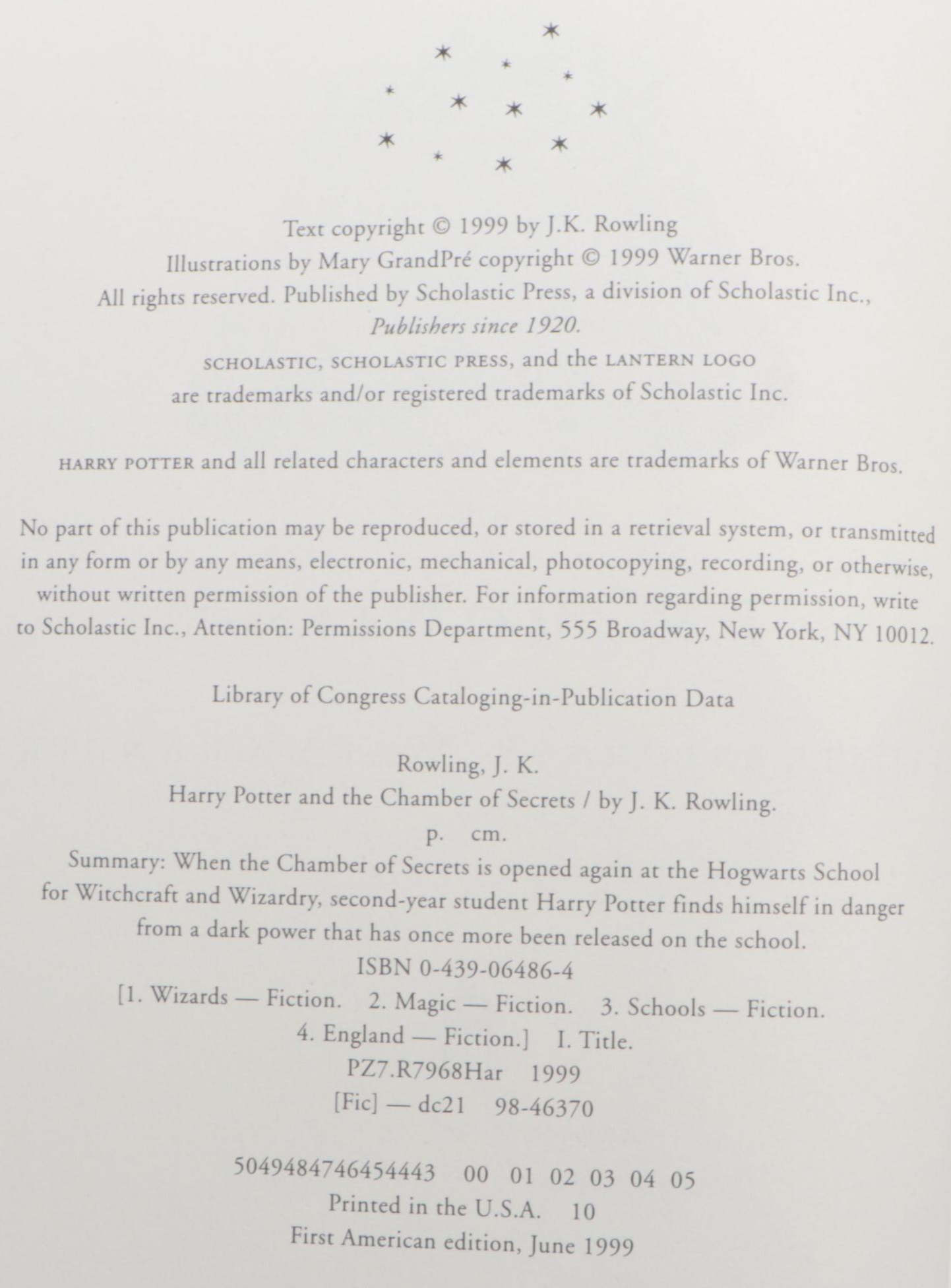 First American Edition "Harry Potter" Complete Series by J. K. Rowling