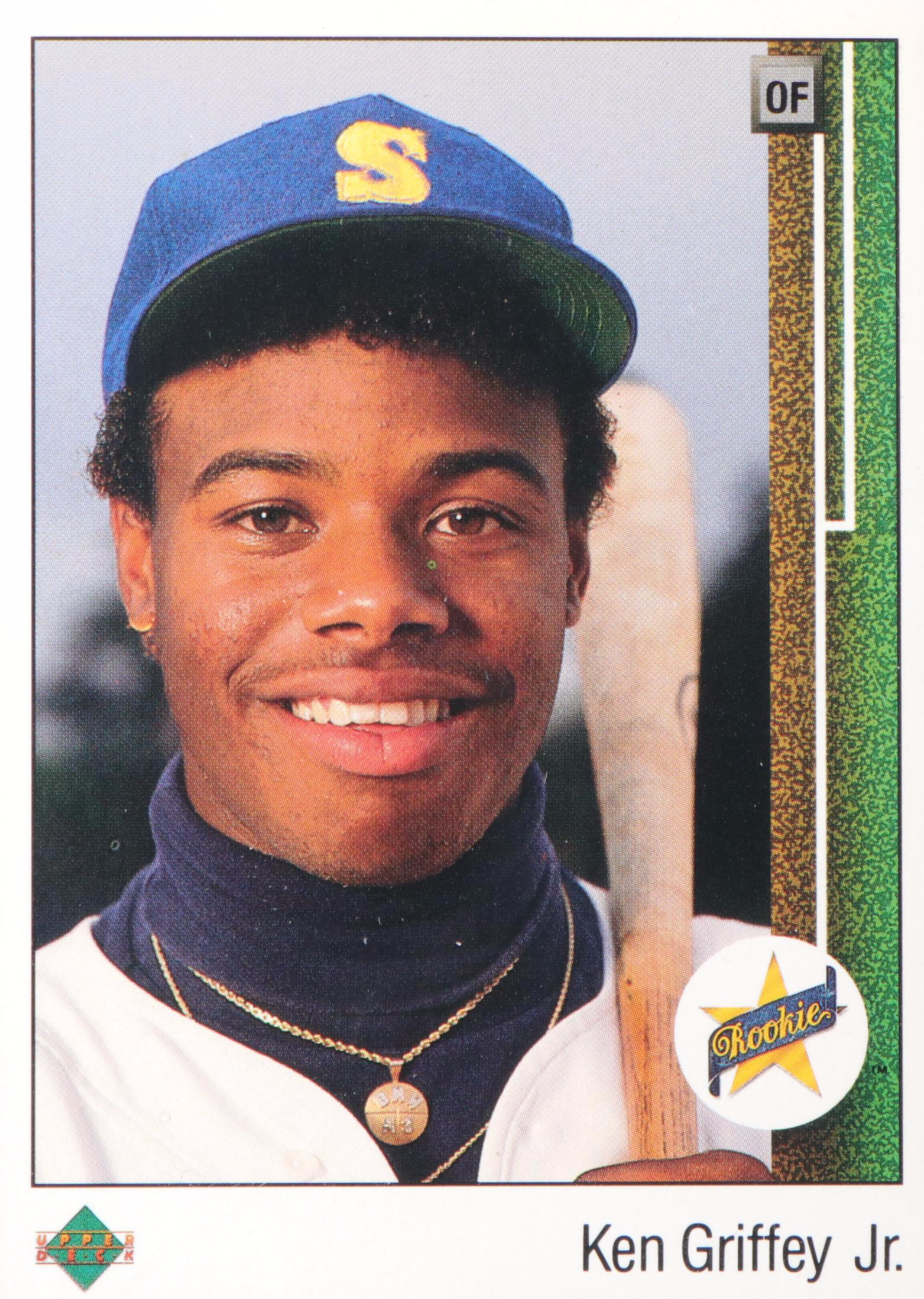 1989 Upper Deck Ken Griffey Jr. Rookie Baseball Card #1 Graded SGC 8