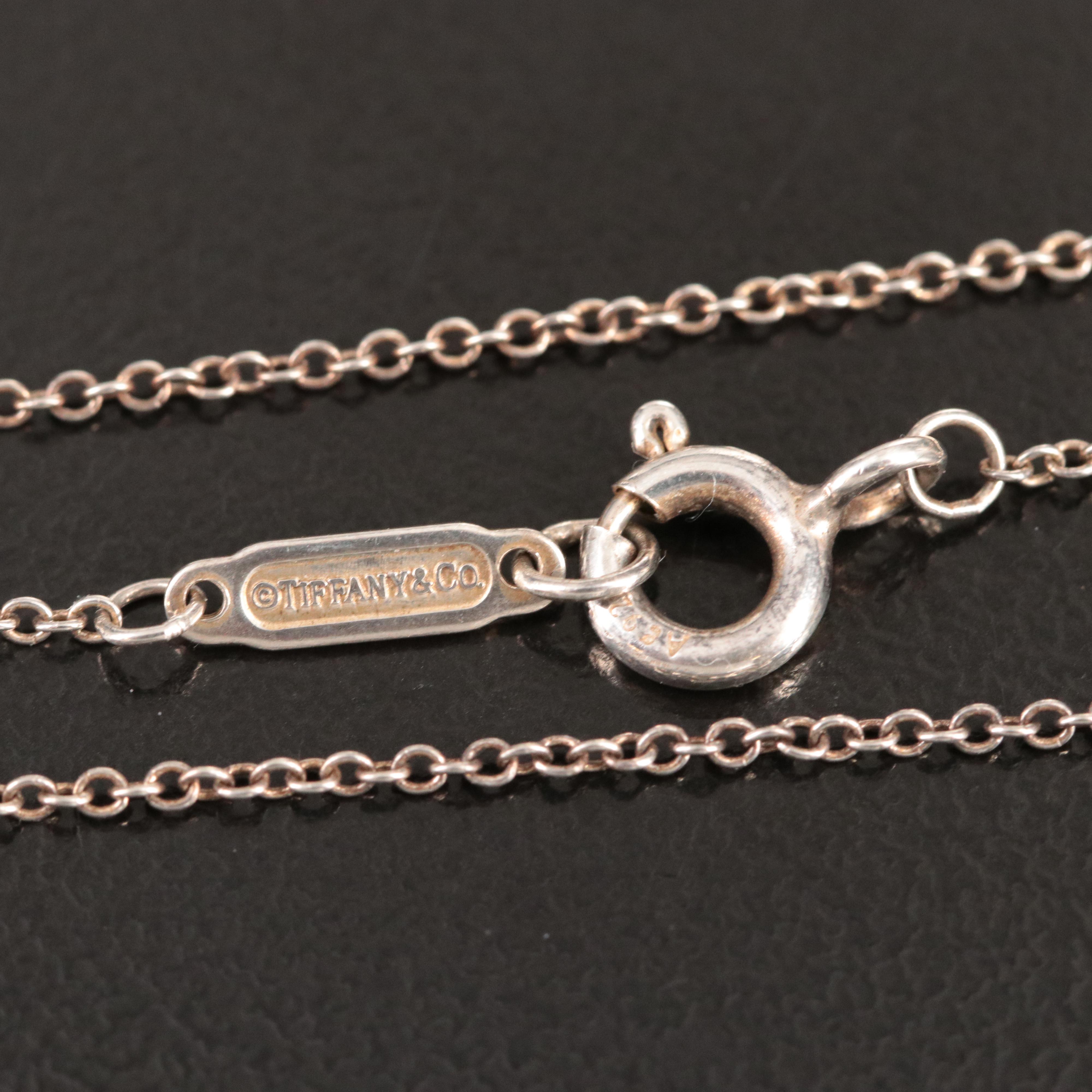 Tiffany & Co. Open Atlas Sterling Pendant Necklace