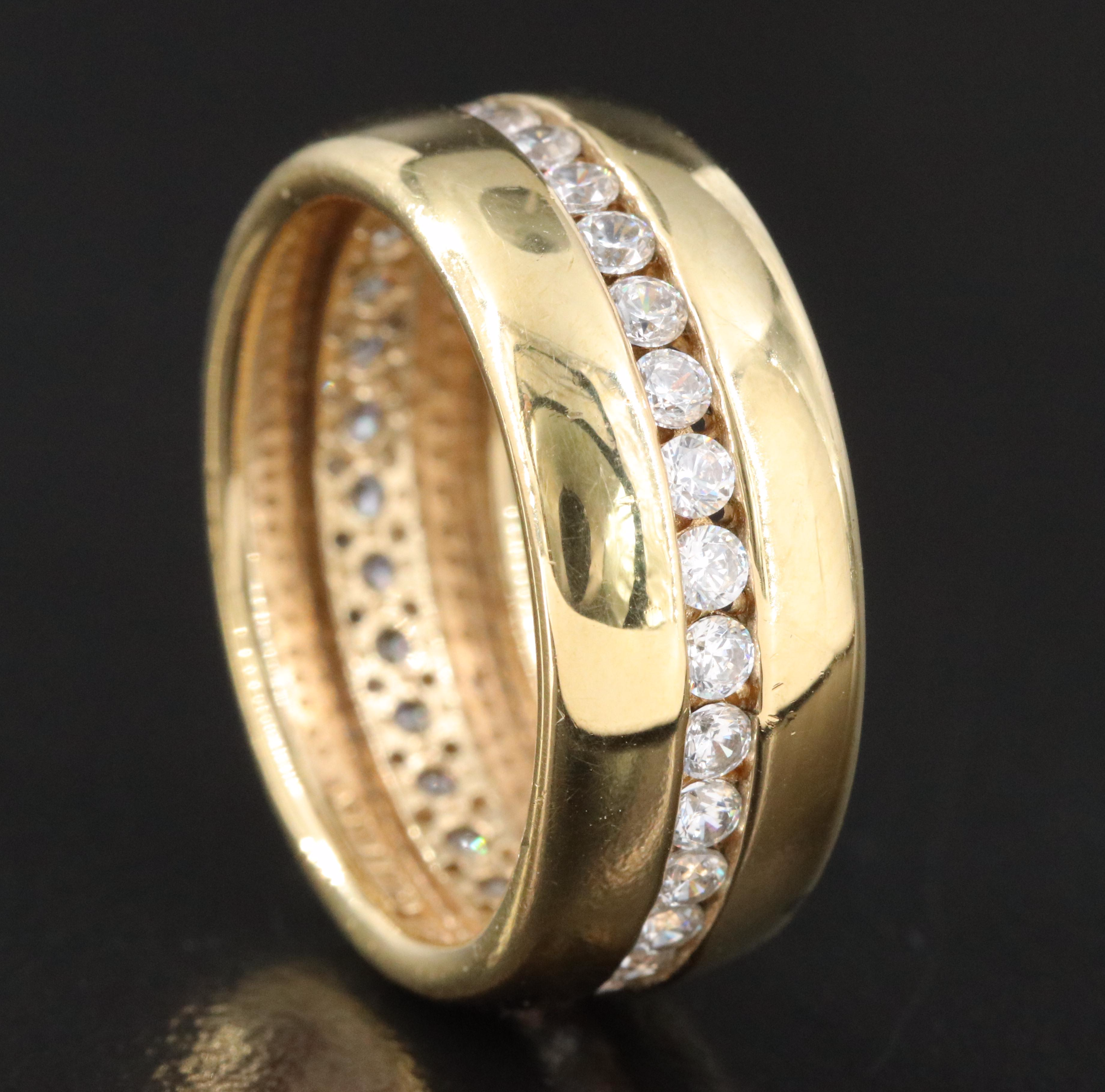 Sterling CZ Eternity Band