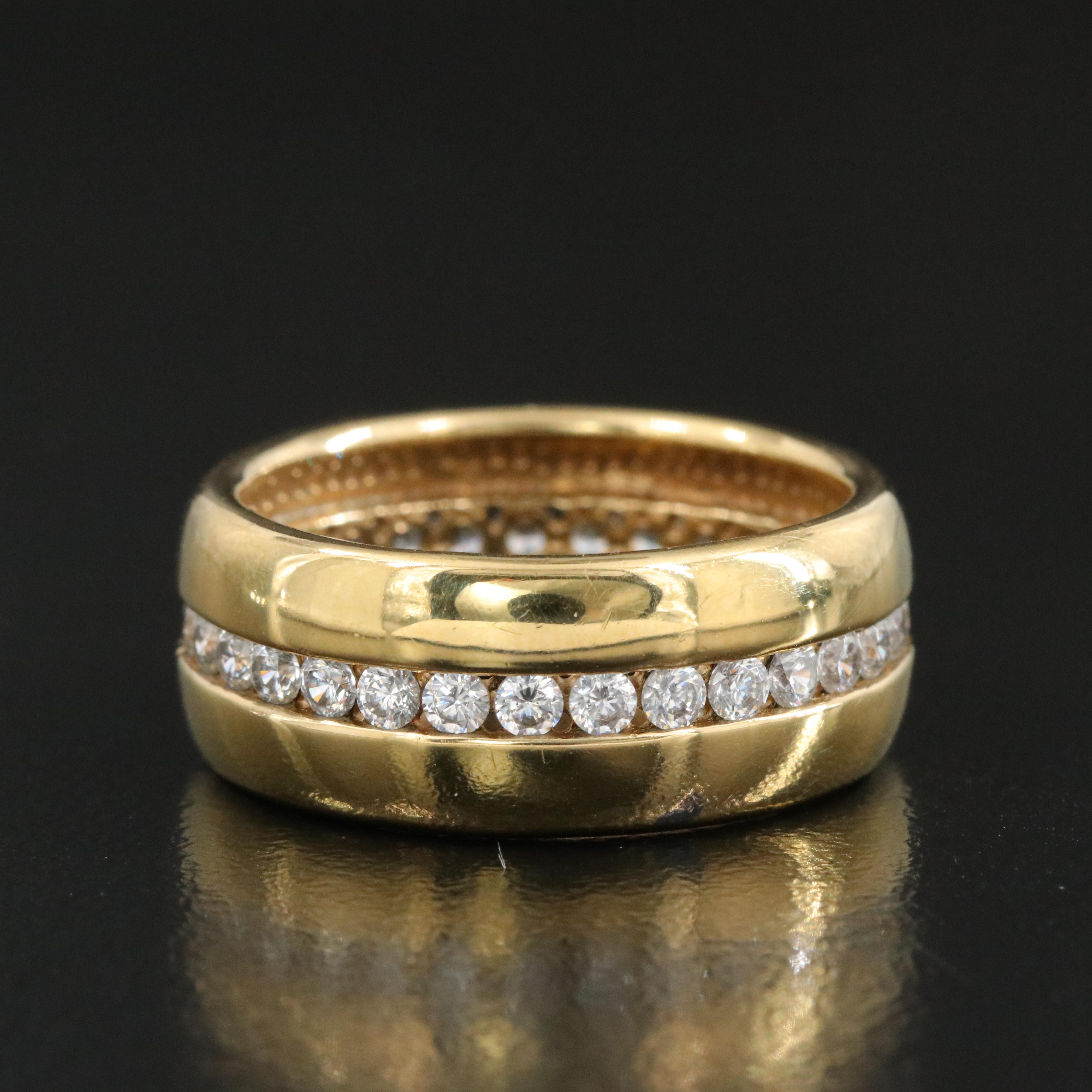 Sterling CZ Eternity Band