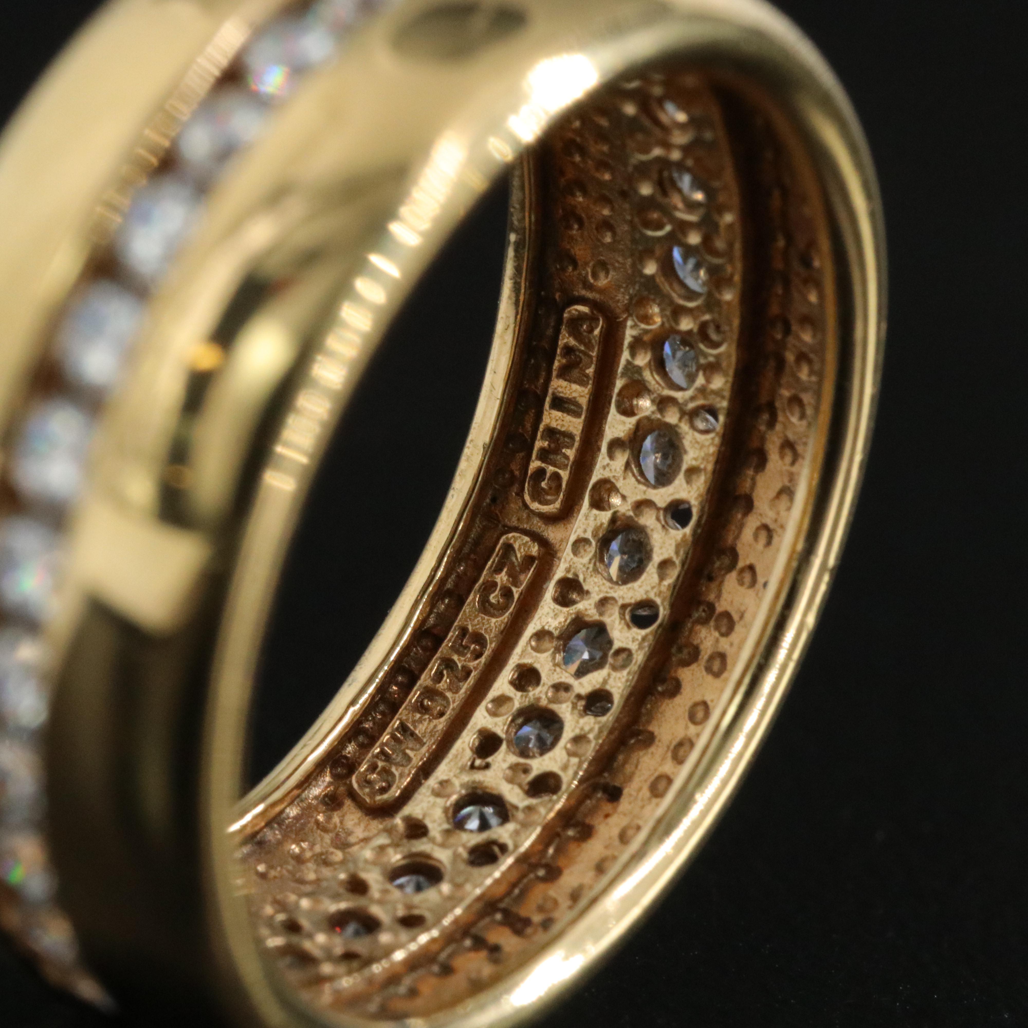 Sterling CZ Eternity Band