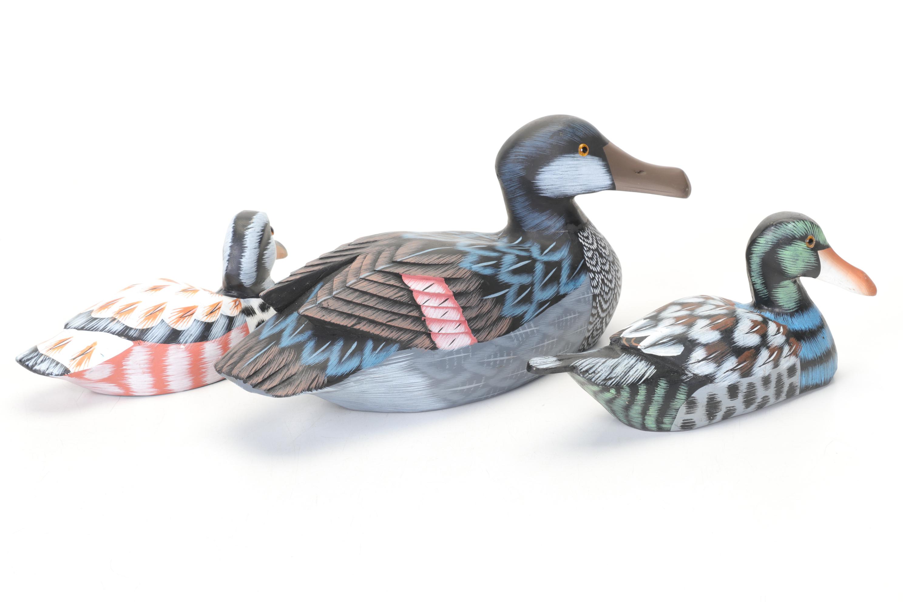 Hand-Painted Wooden Duck Decoy Collection