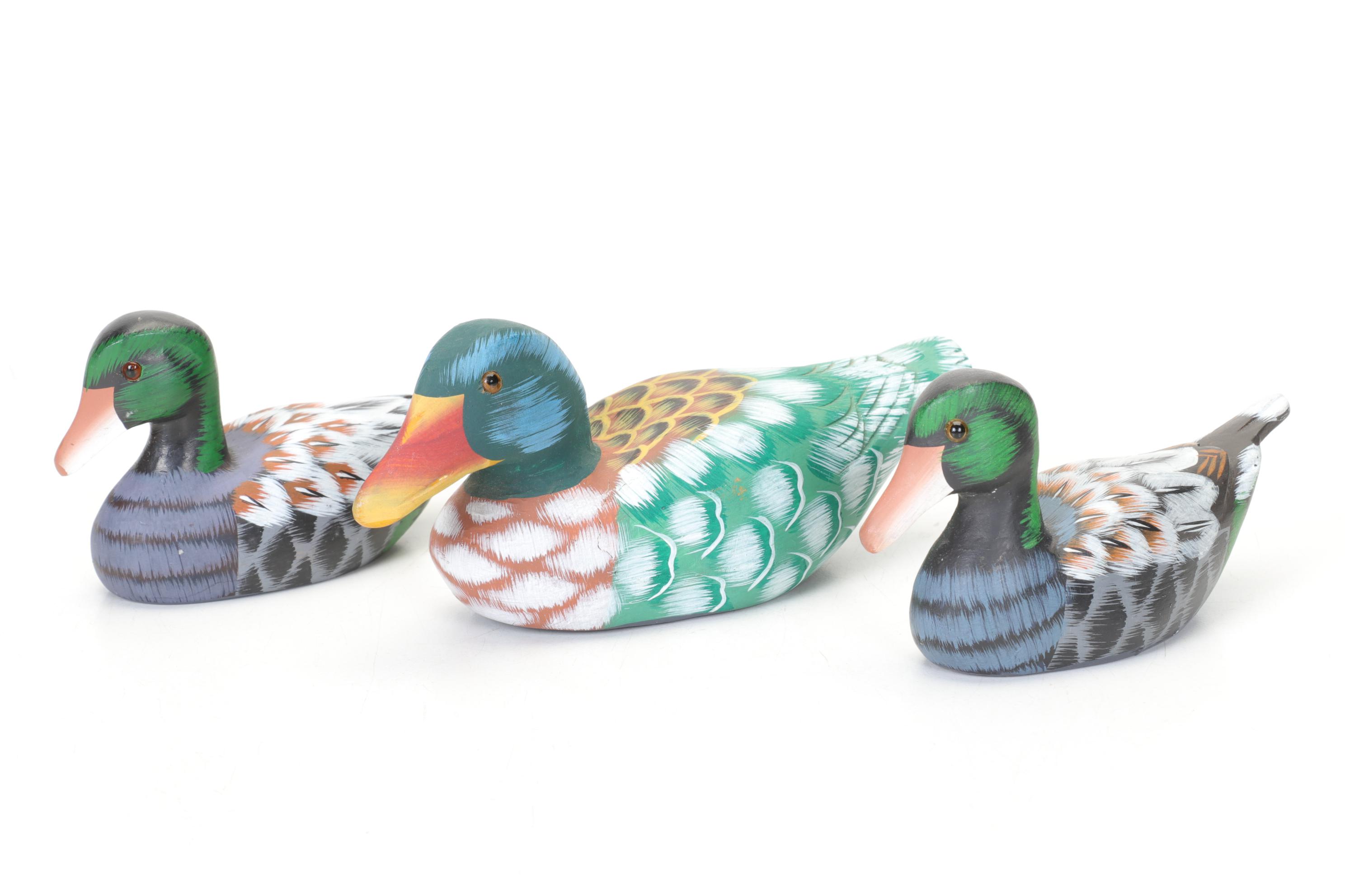 Hand-Painted Wooden Duck Decoy Collection