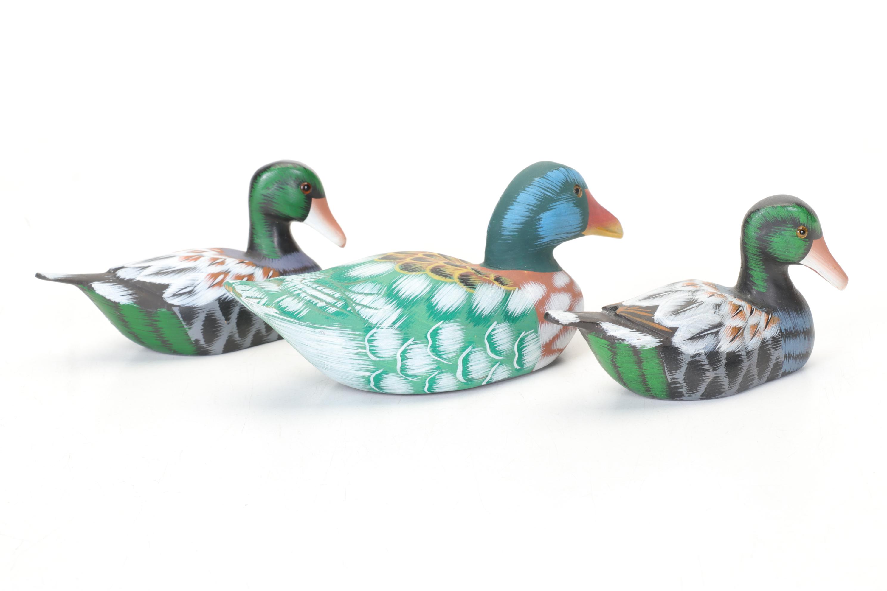 Hand-Painted Wooden Duck Decoy Collection
