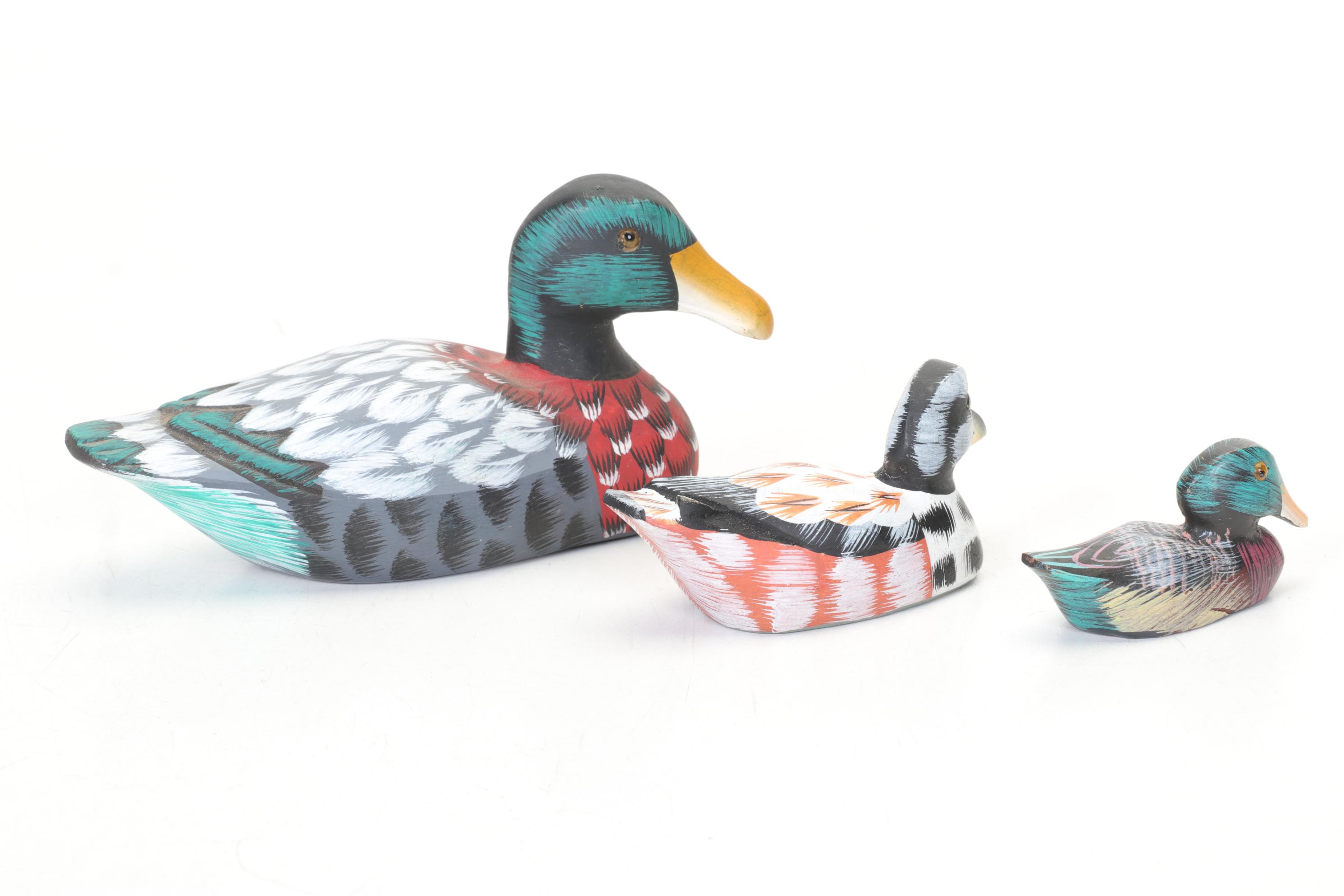 Hand-Painted Wooden Duck Decoy Collection