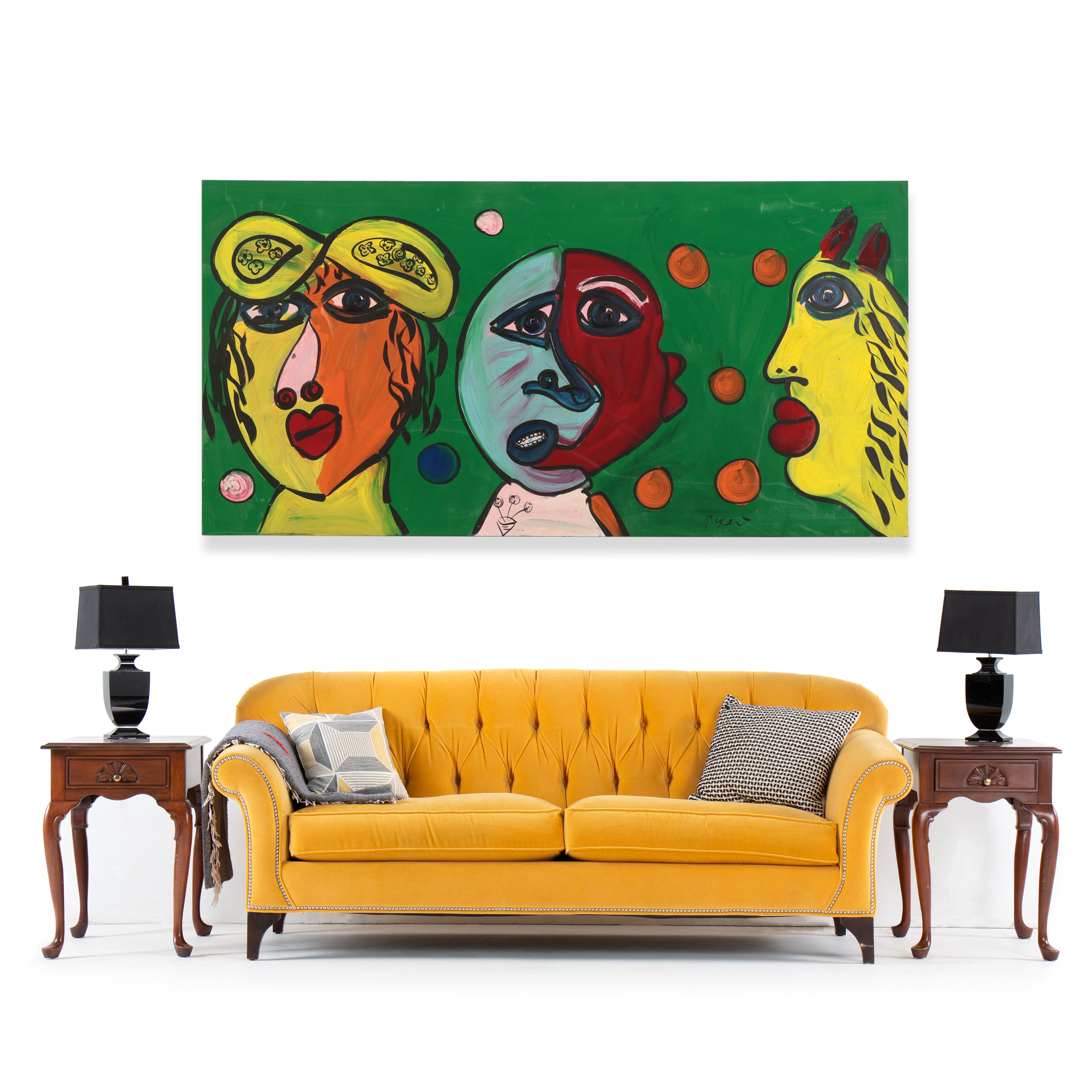 Peter Keil Large-Scale Abstract Figurative Acrylic Painting