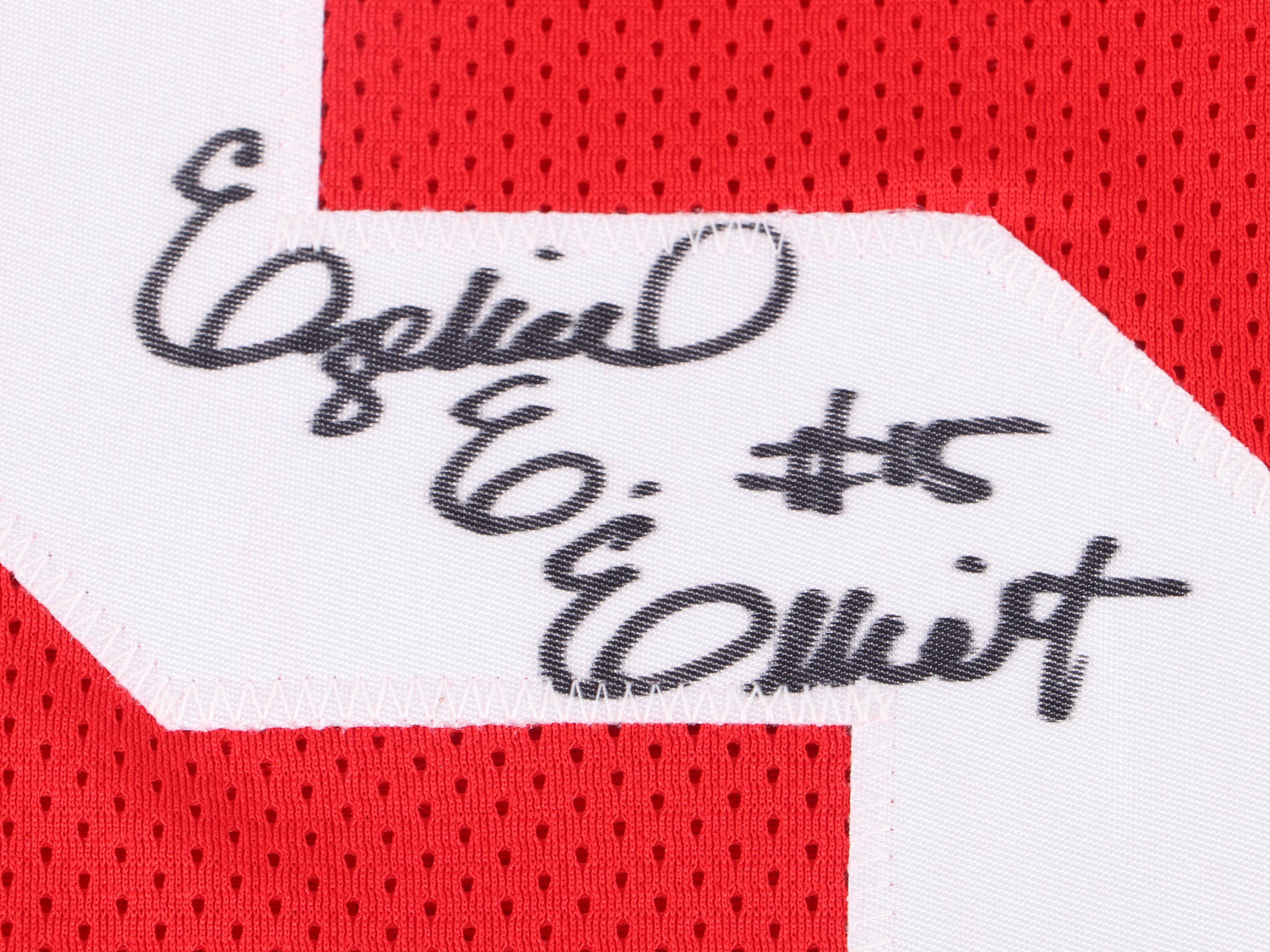 Ezekiel Elliott and Robert Smith Signed Ohio State University Football Jerseys