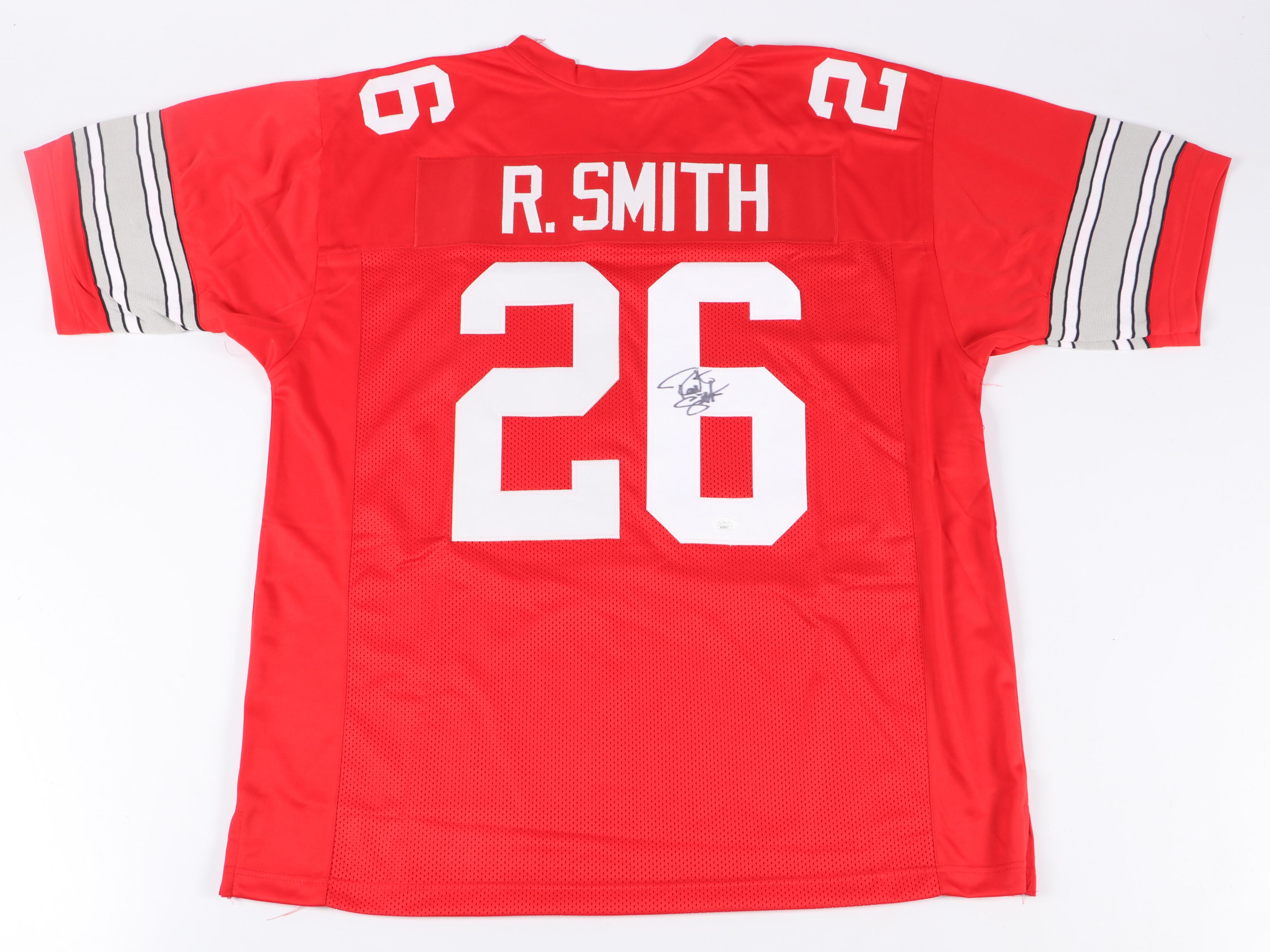 Ezekiel Elliott and Robert Smith Signed Ohio State University Football Jerseys