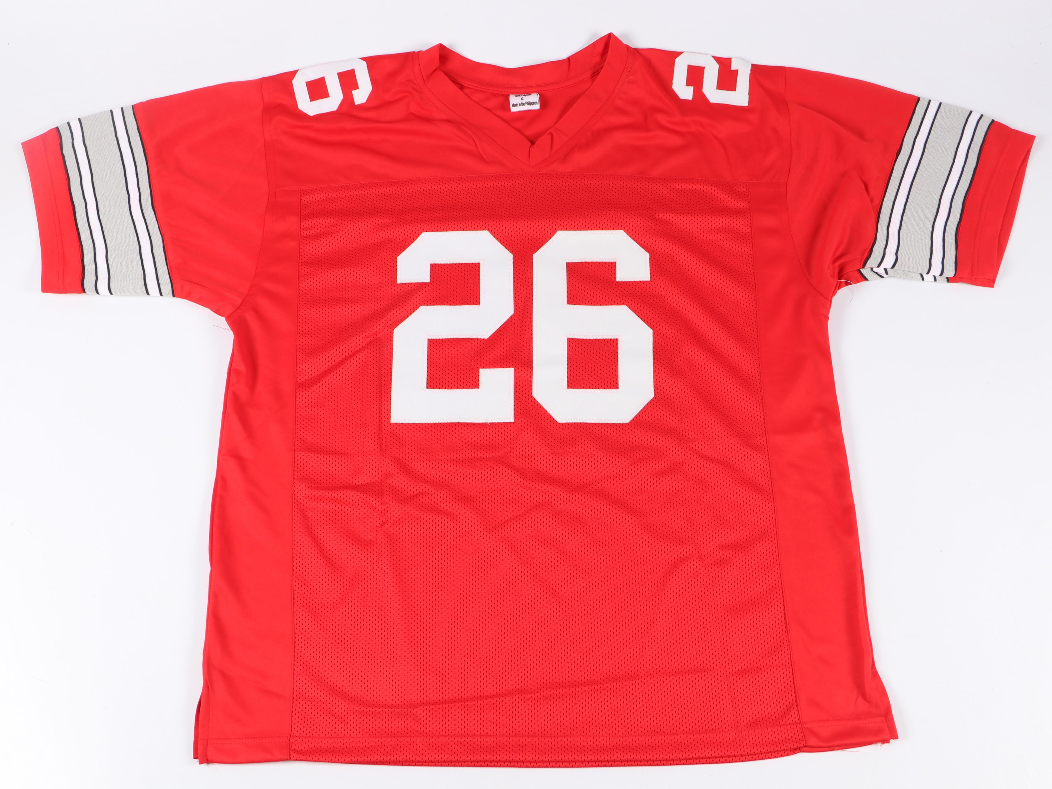 Ezekiel Elliott and Robert Smith Signed Ohio State University Football Jerseys