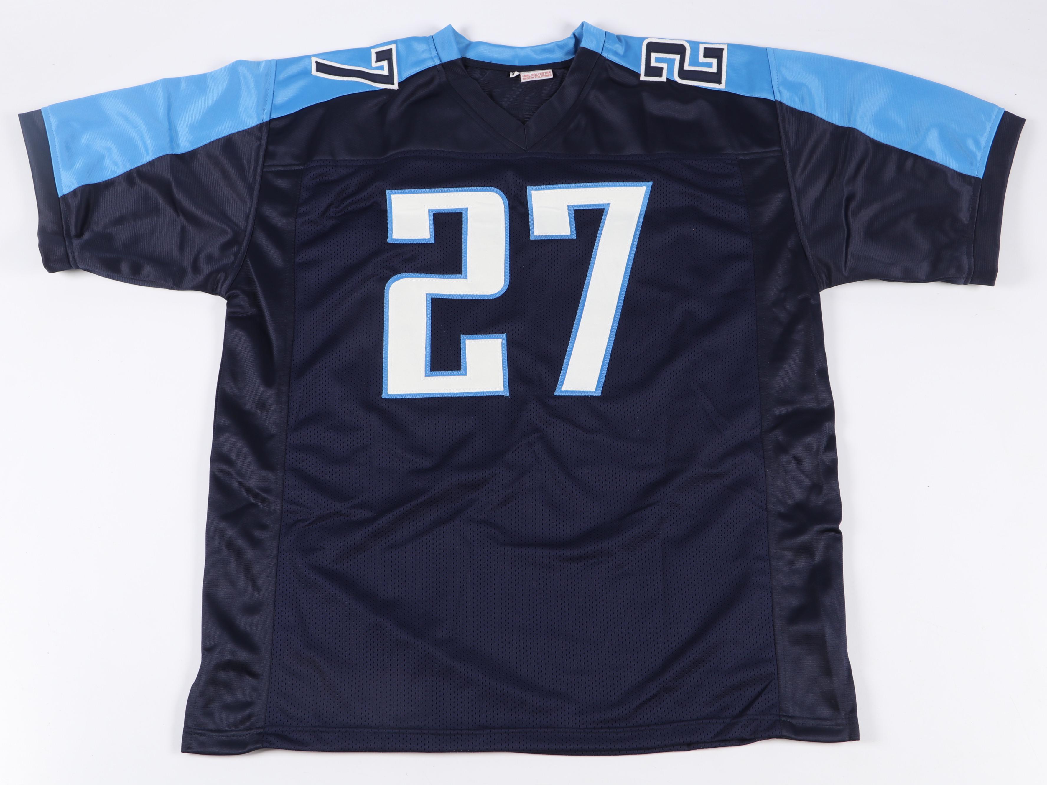 Eddie George Signed Ohio State and Tennessee Titans Football Jerseys