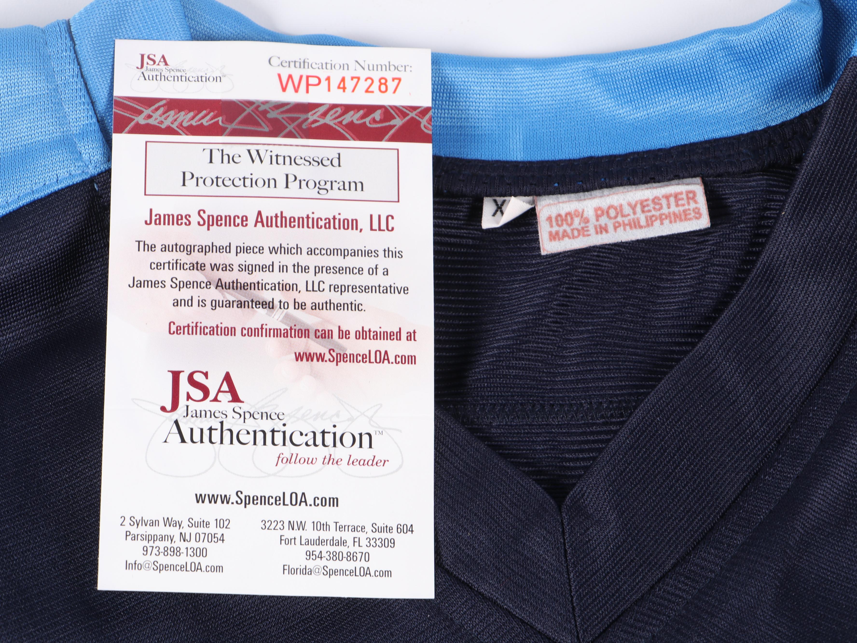 Eddie George Signed Ohio State and Tennessee Titans Football Jerseys