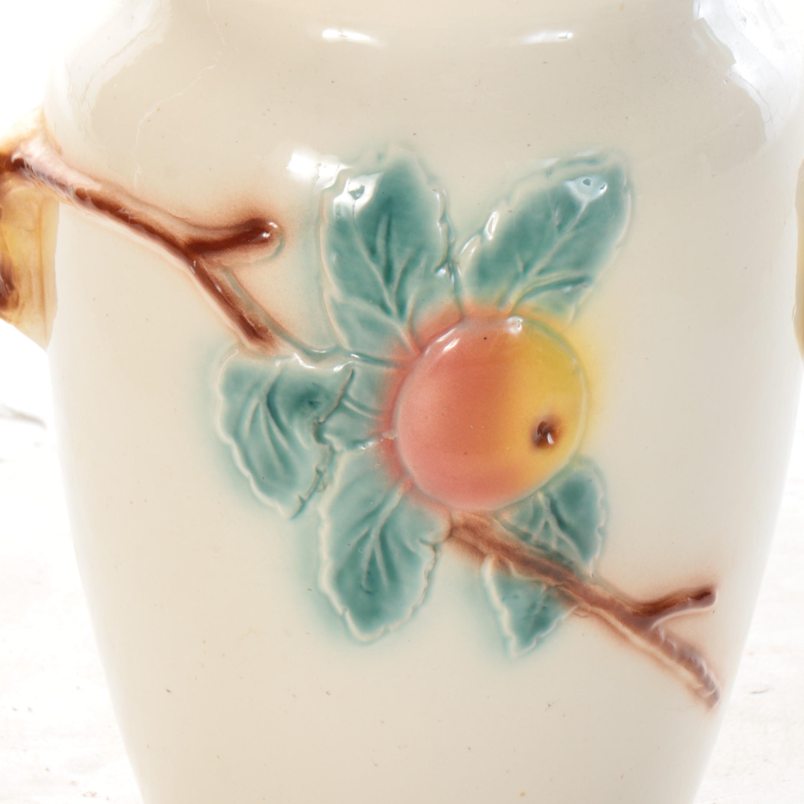 Robinson Ransbottom Pottery Ceramic Apple Vase, Mid-20th C.