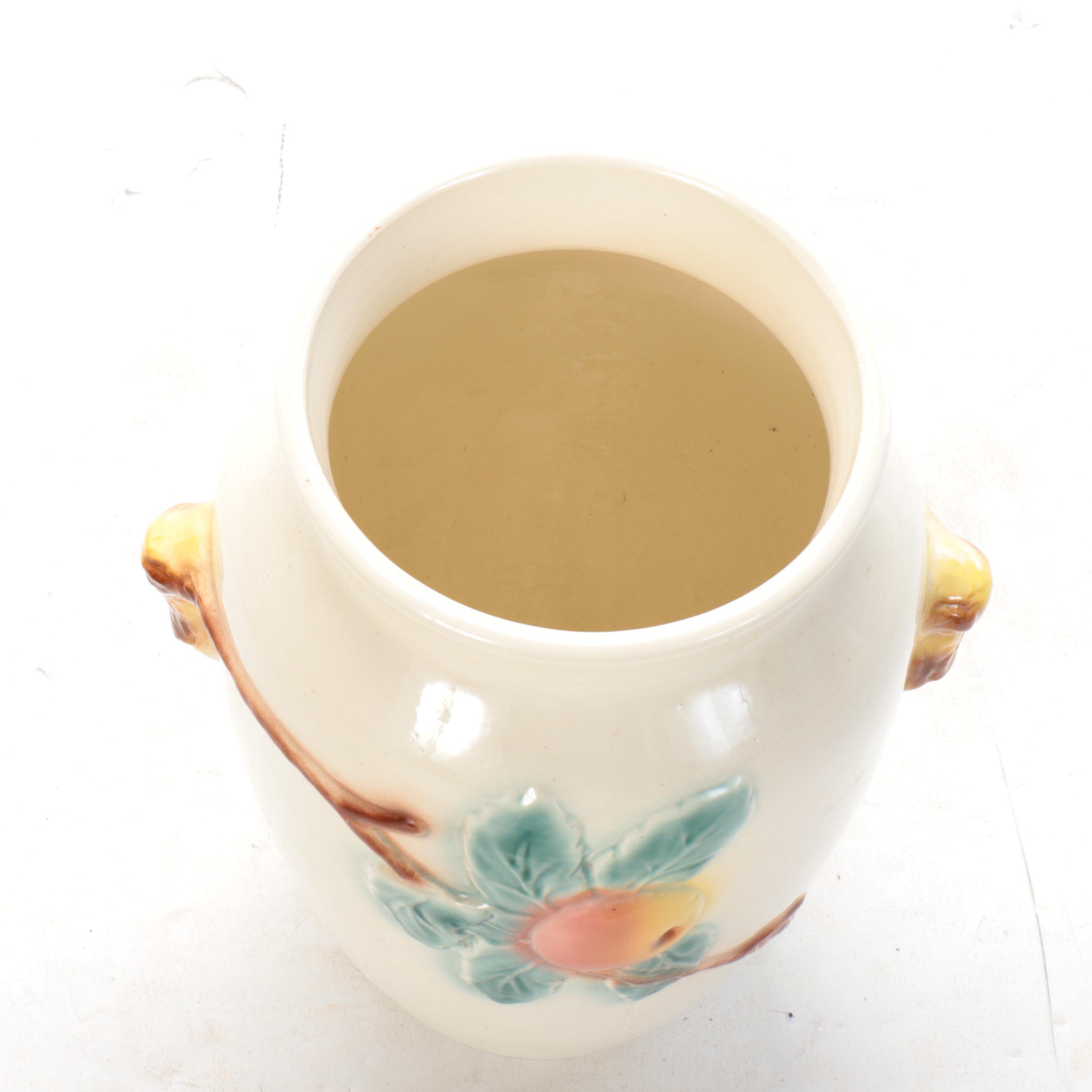 Robinson Ransbottom Pottery Ceramic Apple Vase, Mid-20th C.