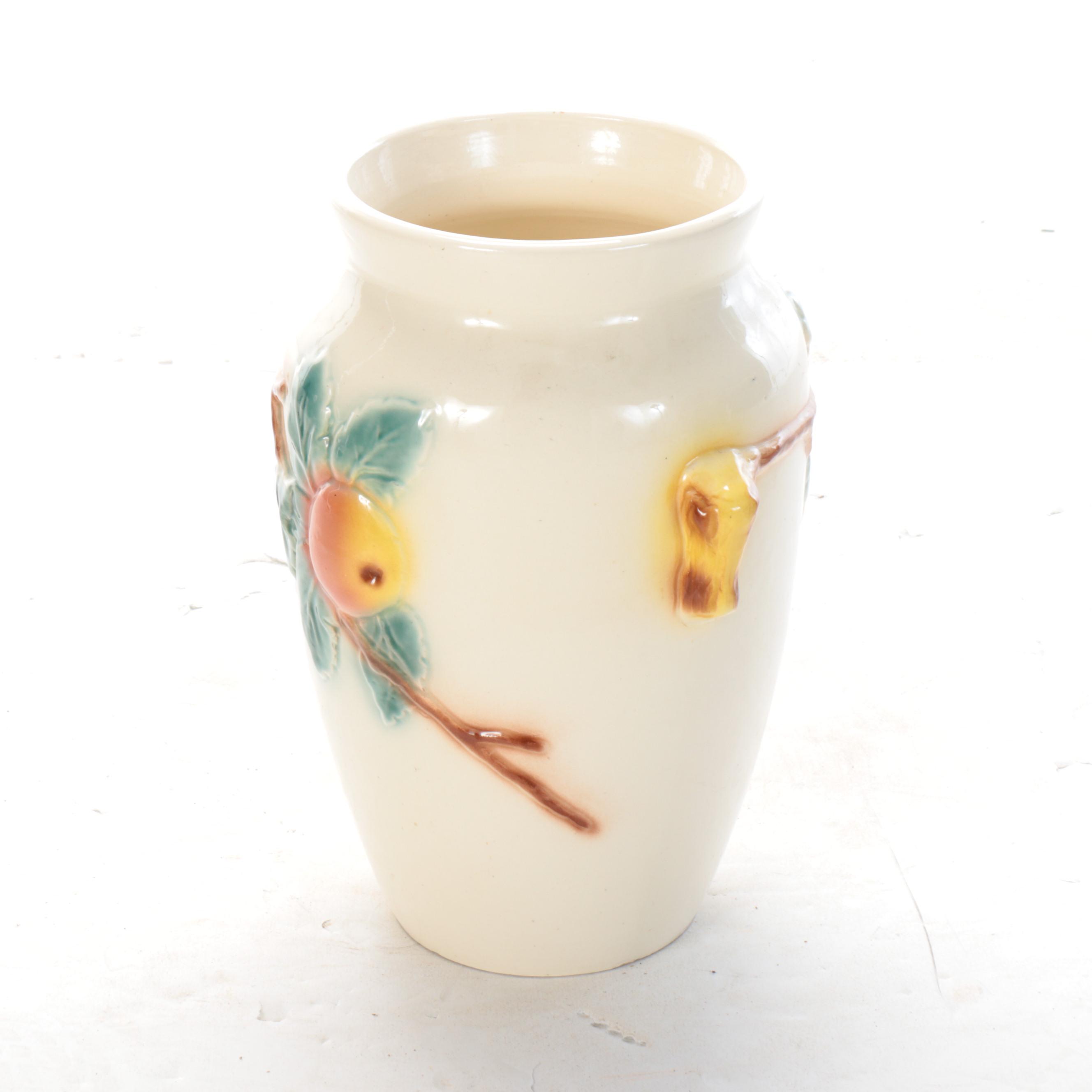 Robinson Ransbottom Pottery Ceramic Apple Vase, Mid-20th C.