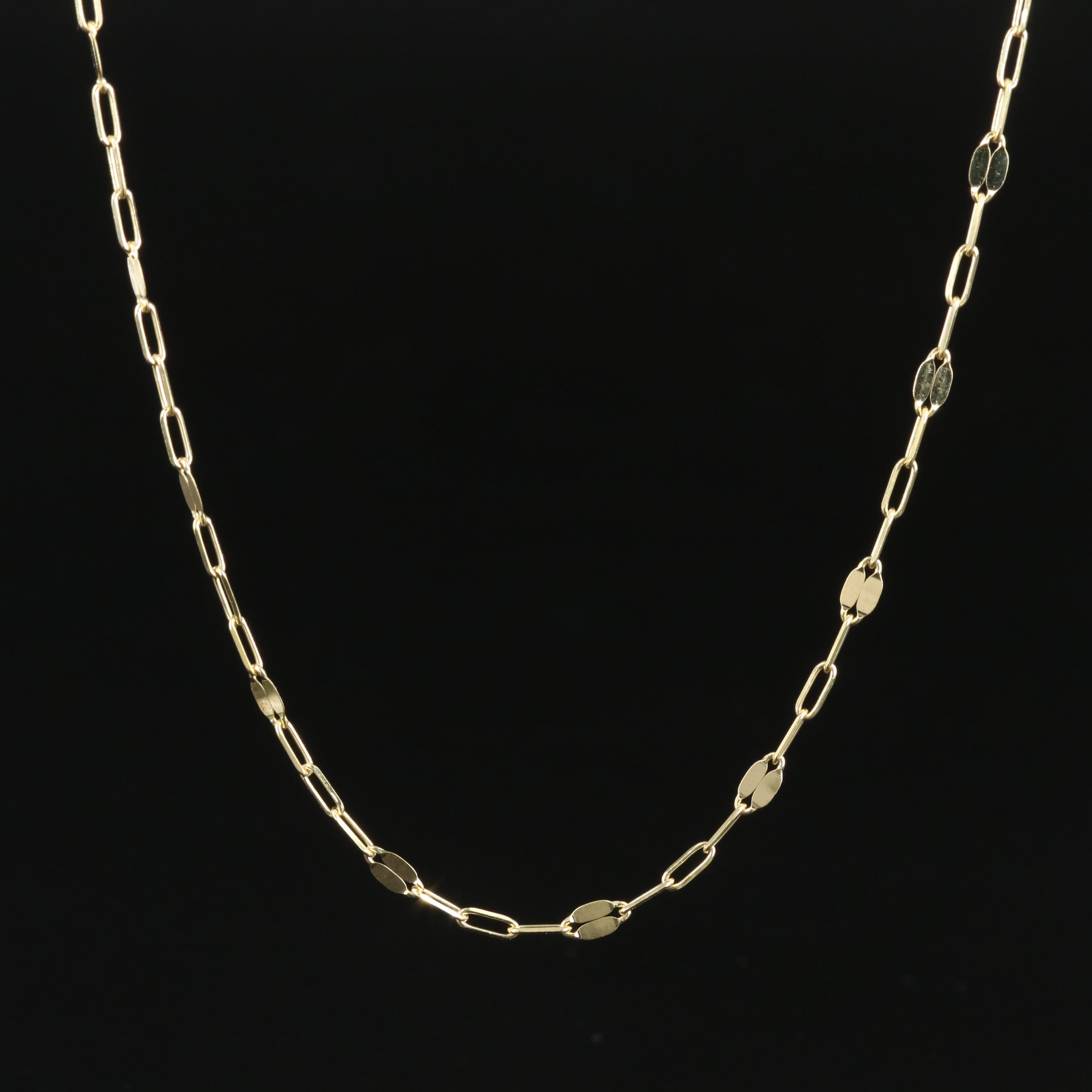 Italian 14K Fancy Link Chain Necklace