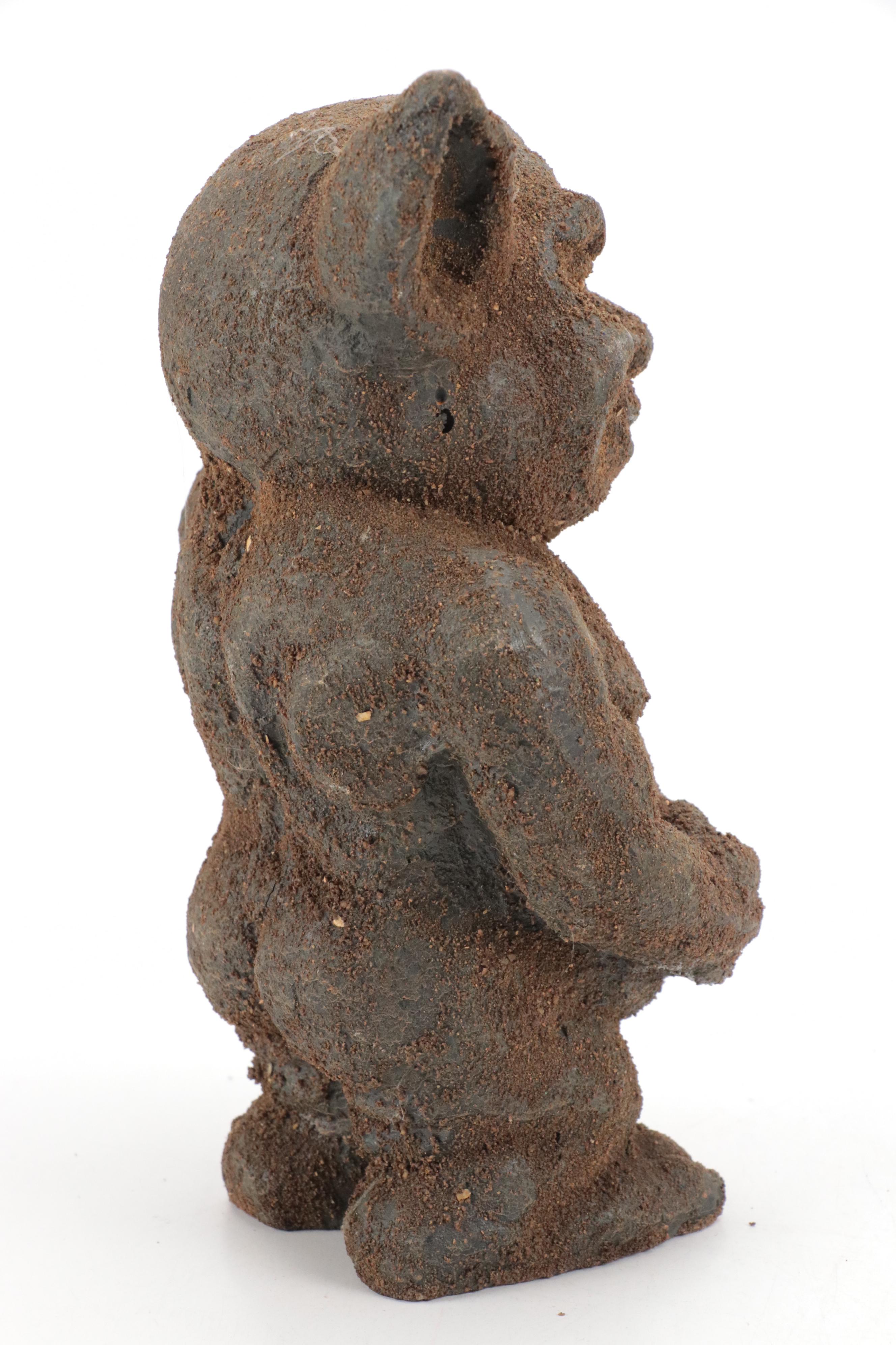 Dee Bee Co. Ceramic Skull Lidded Vessel and Other Troll Statue