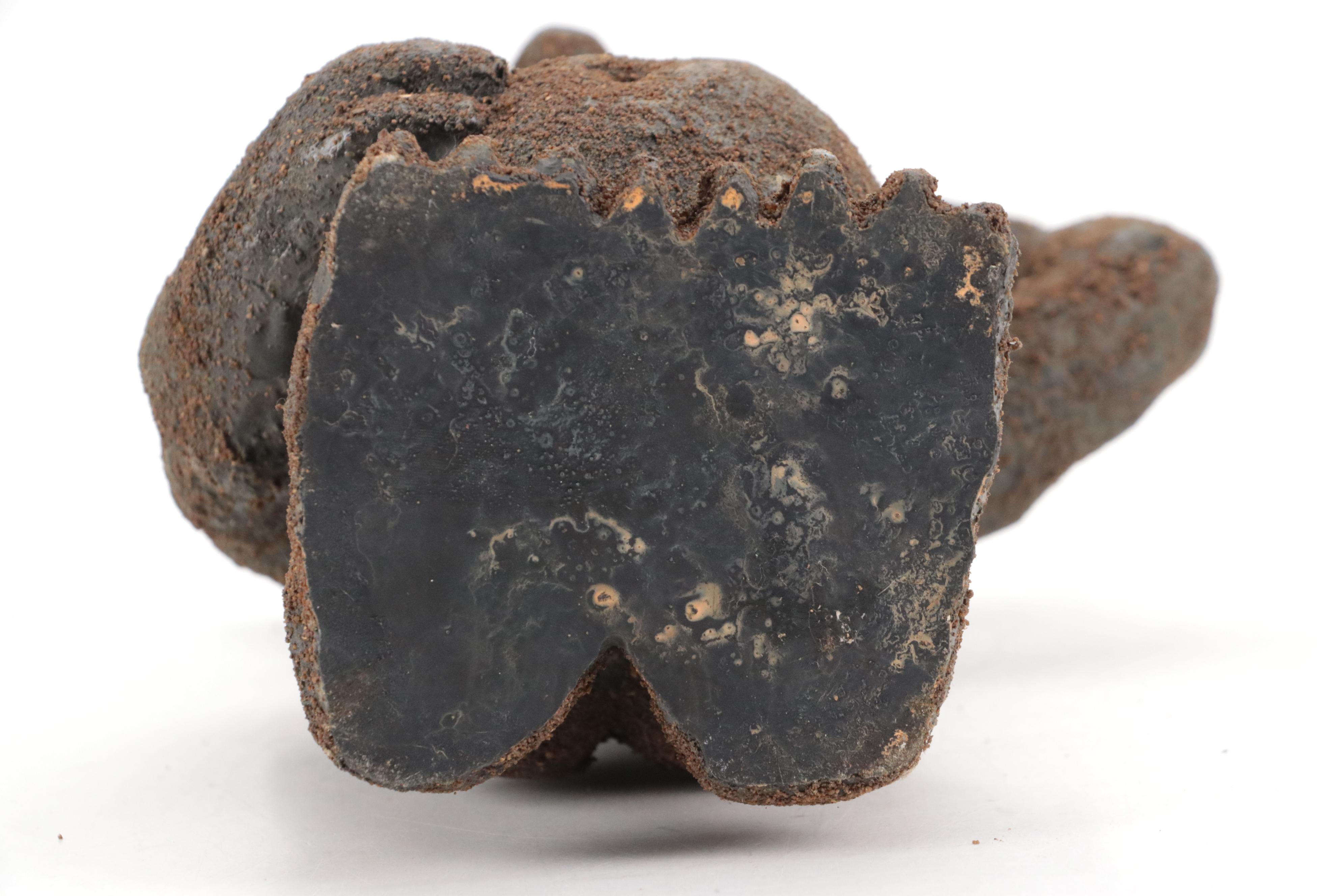 Dee Bee Co. Ceramic Skull Lidded Vessel and Other Troll Statue