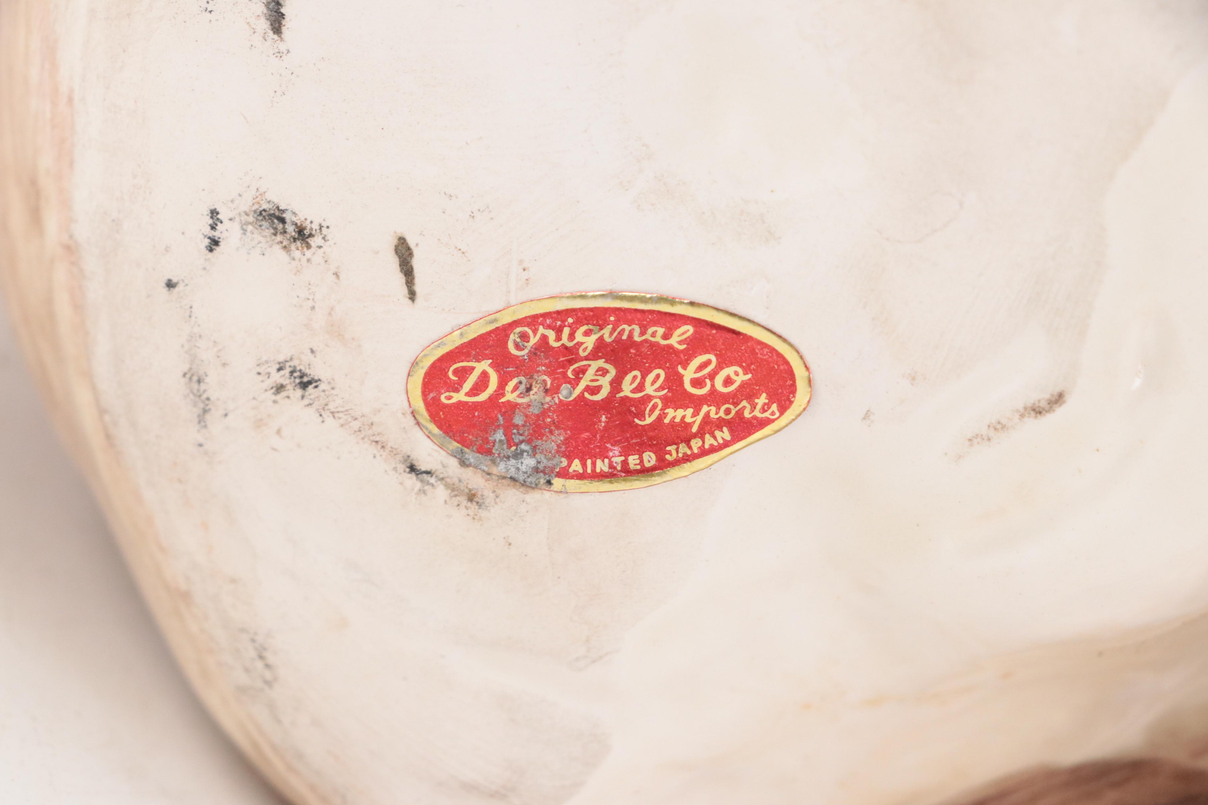 Dee Bee Co. Ceramic Skull Lidded Vessel and Other Troll Statue