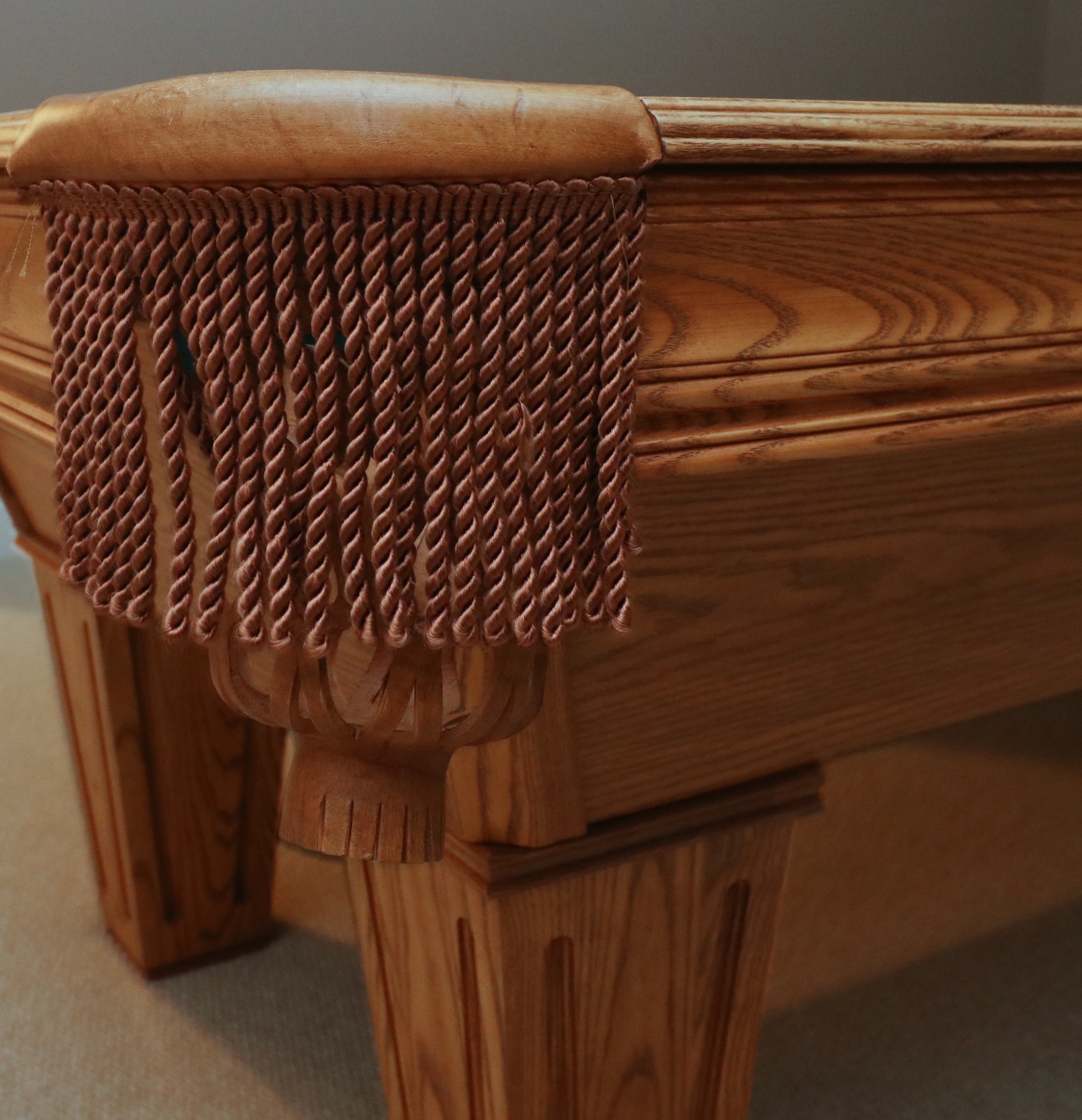 Brunswick "Brookstone II" Oak Pool Table and Accessories