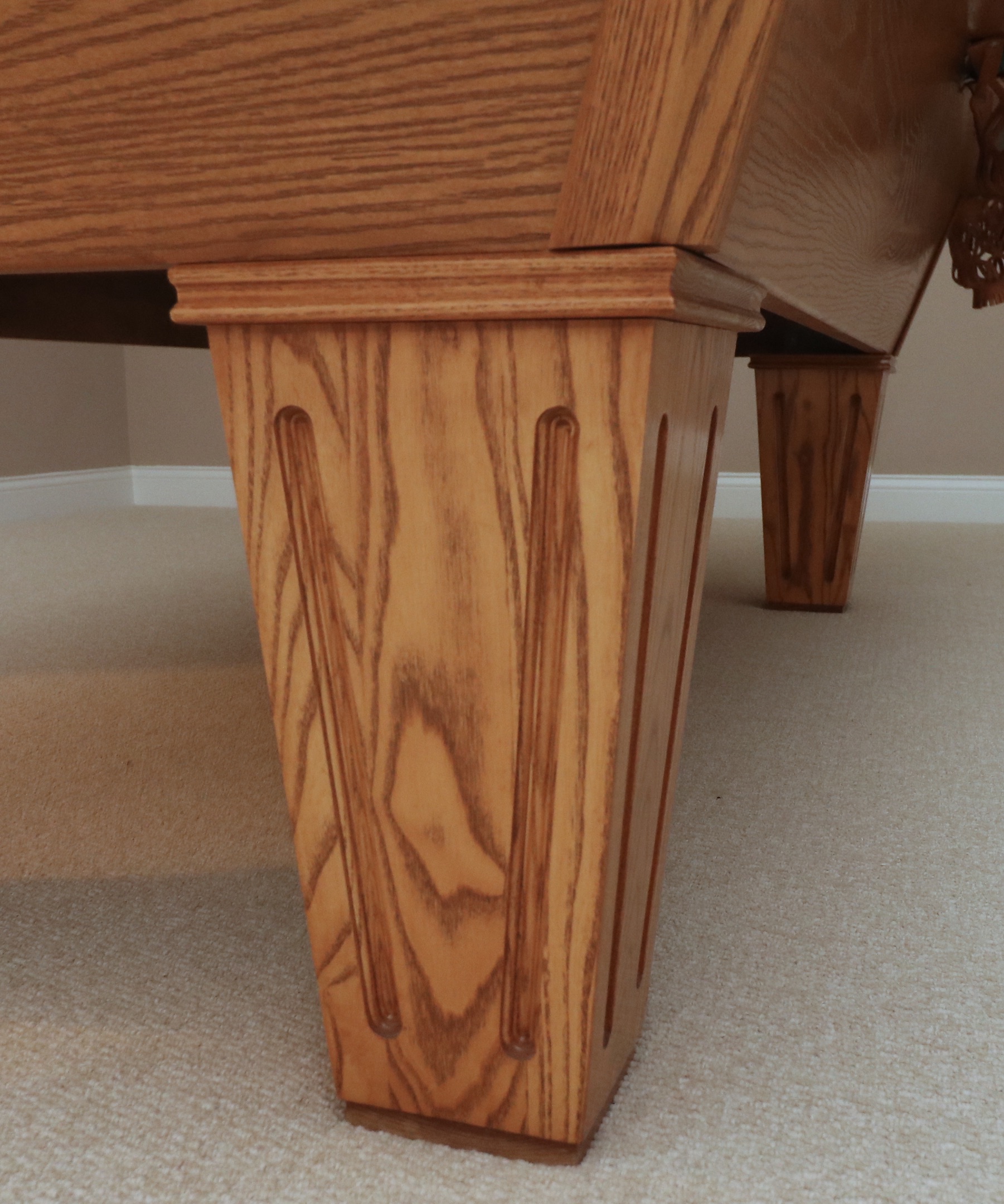 Brunswick "Brookstone II" Oak Pool Table and Accessories