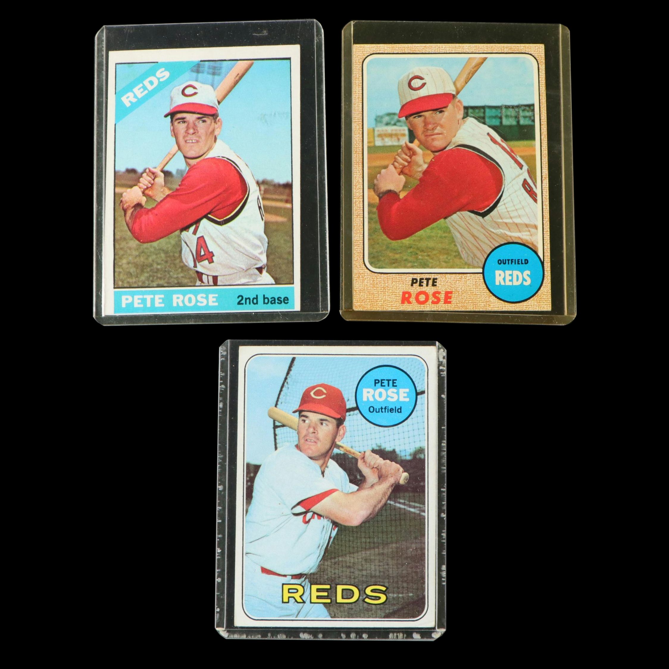1960s Pete Rose Cincinnati Reds Baseball Cards