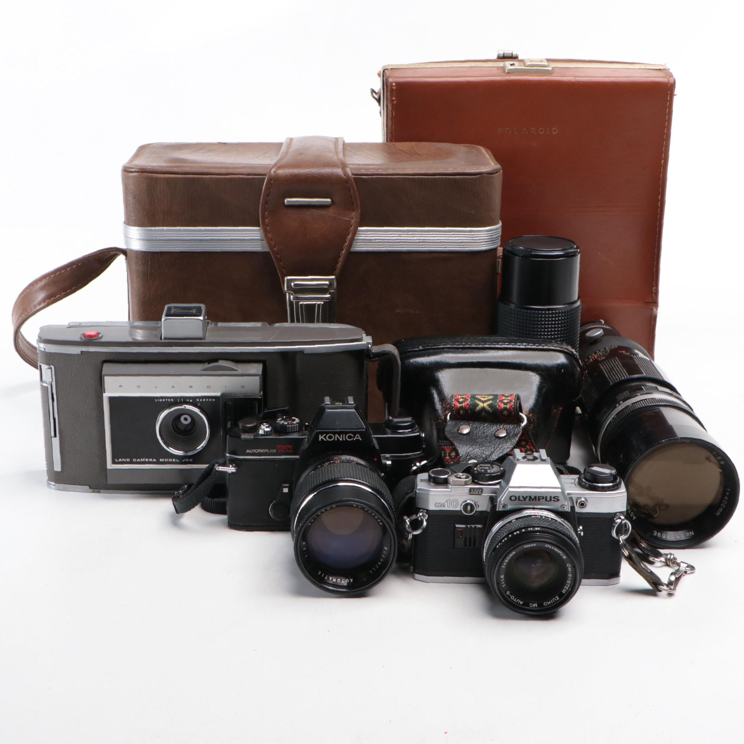 Olympus OM10, Viceroy Auto 35 with Other Cameras and Accessories