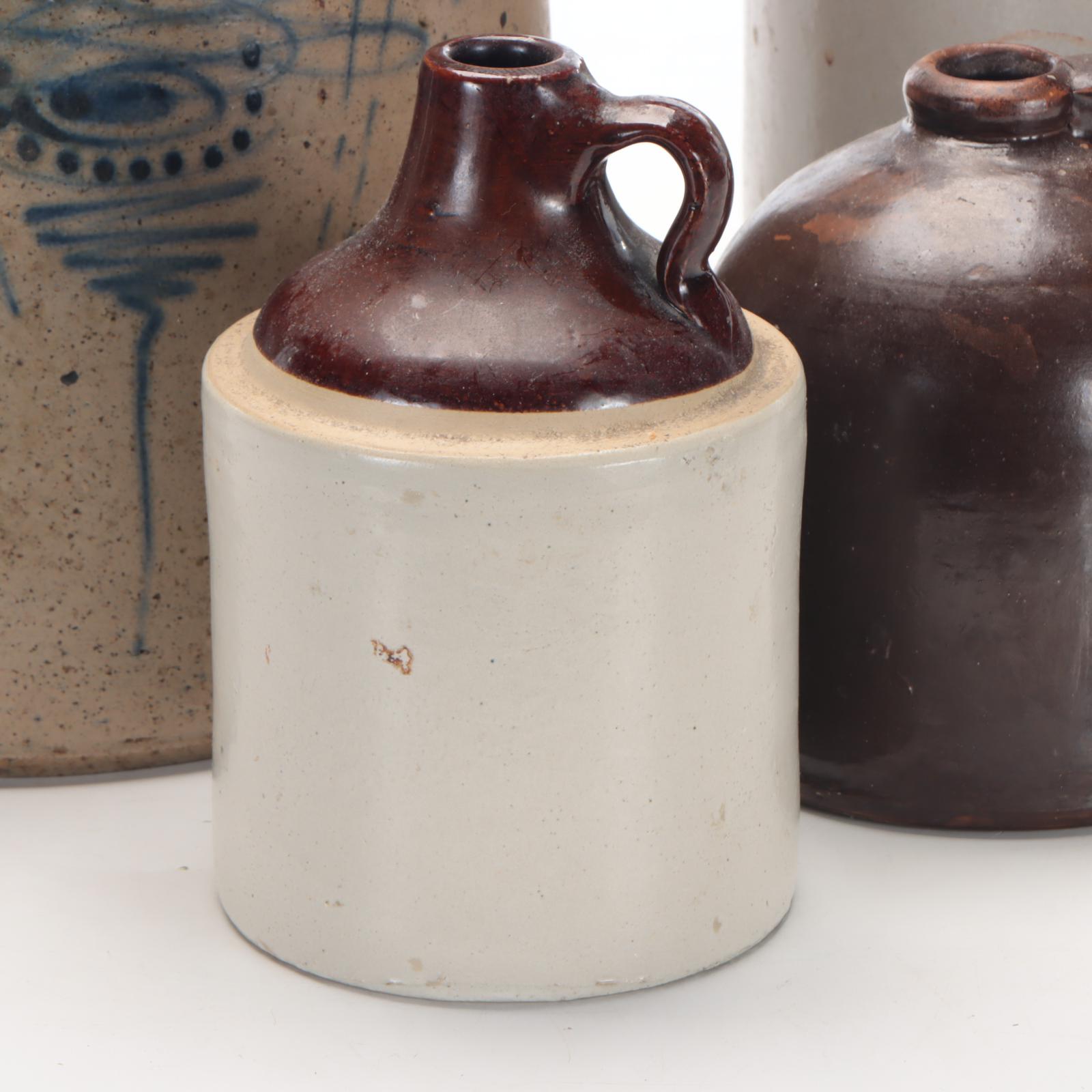 Red wing Stoneware 3 Gallon Crock with Other Stoneware Crock and Jugs
