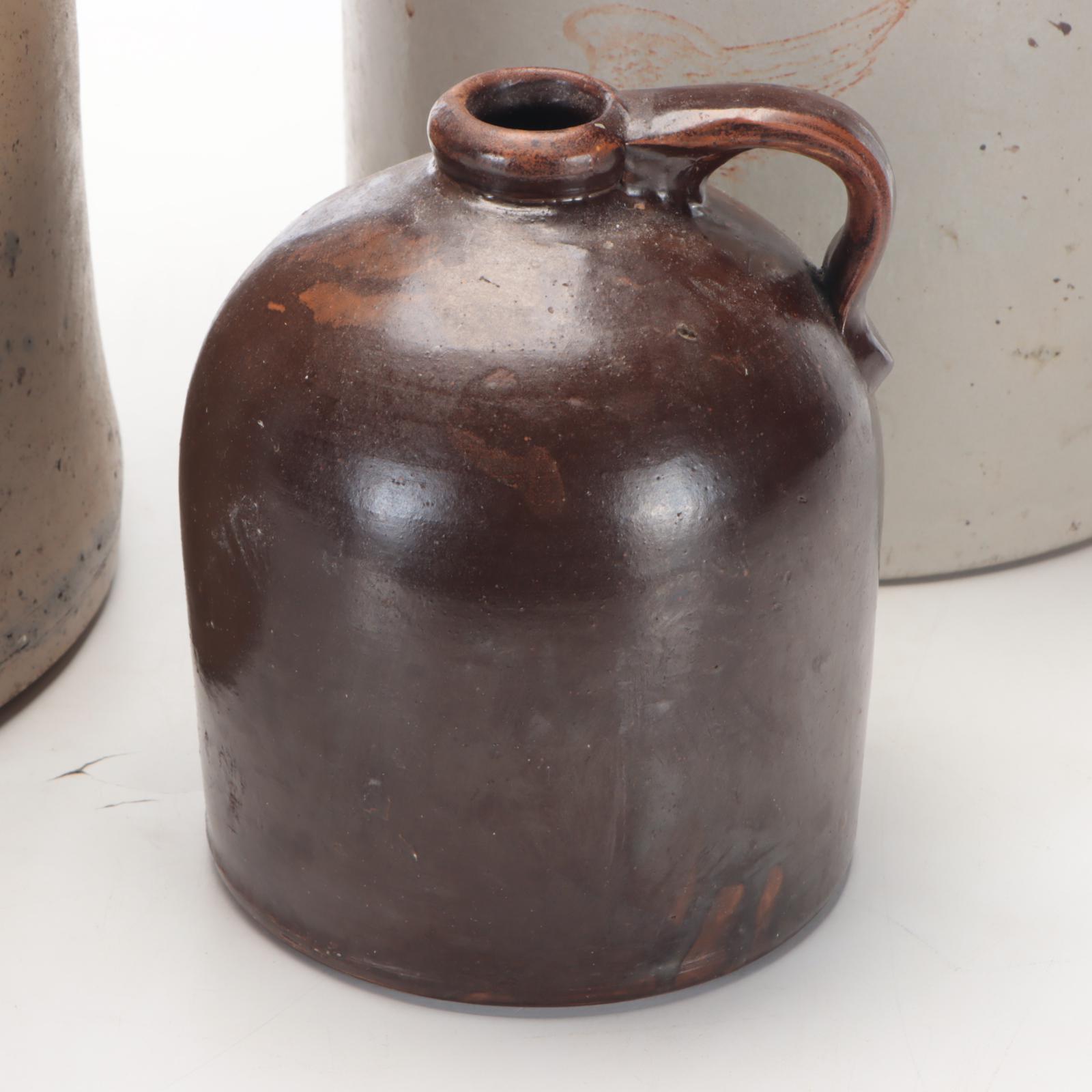 Red wing Stoneware 3 Gallon Crock with Other Stoneware Crock and Jugs