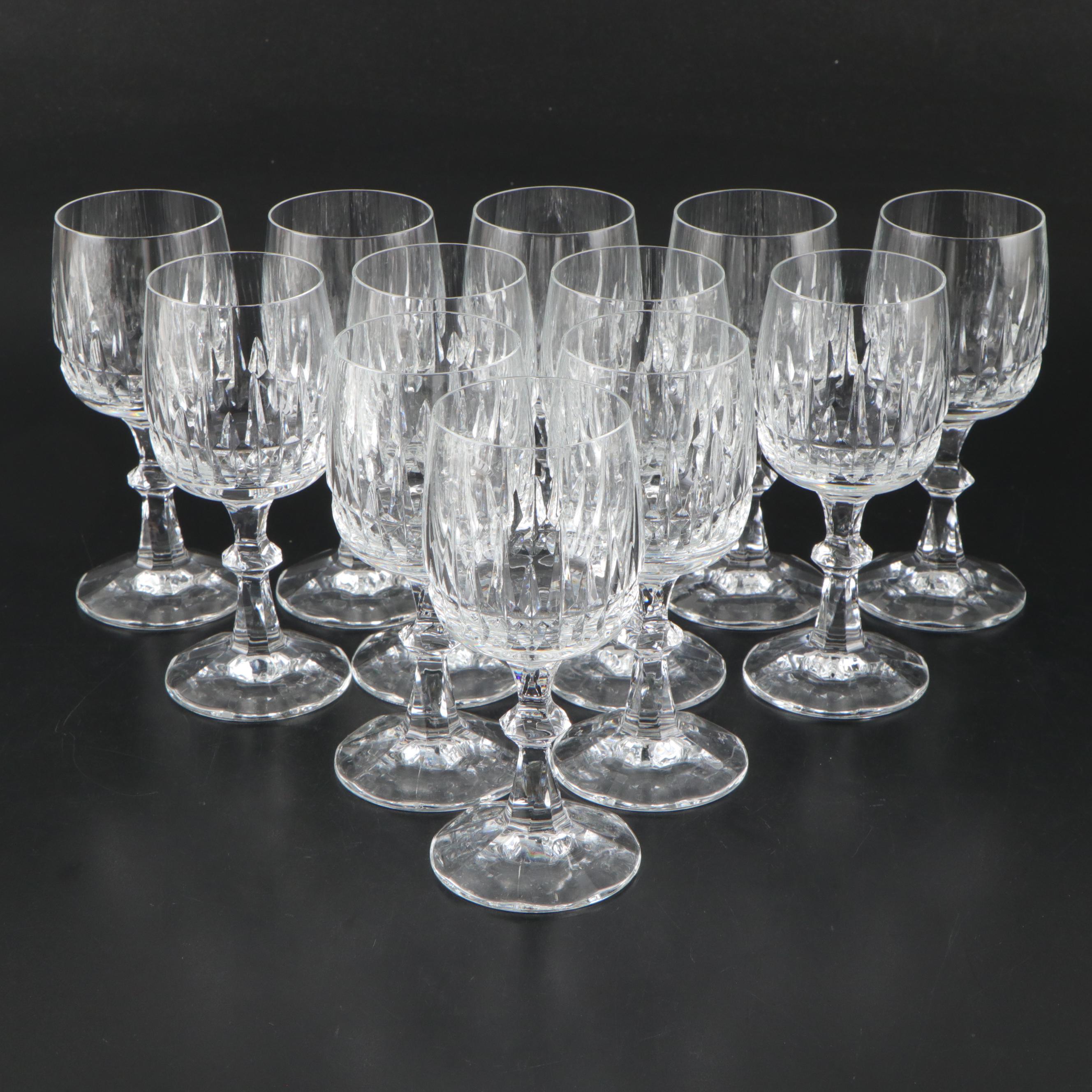 Schott-Zwiesel "Flamenco" Crystal Champagne Coupes and Wine Glasses