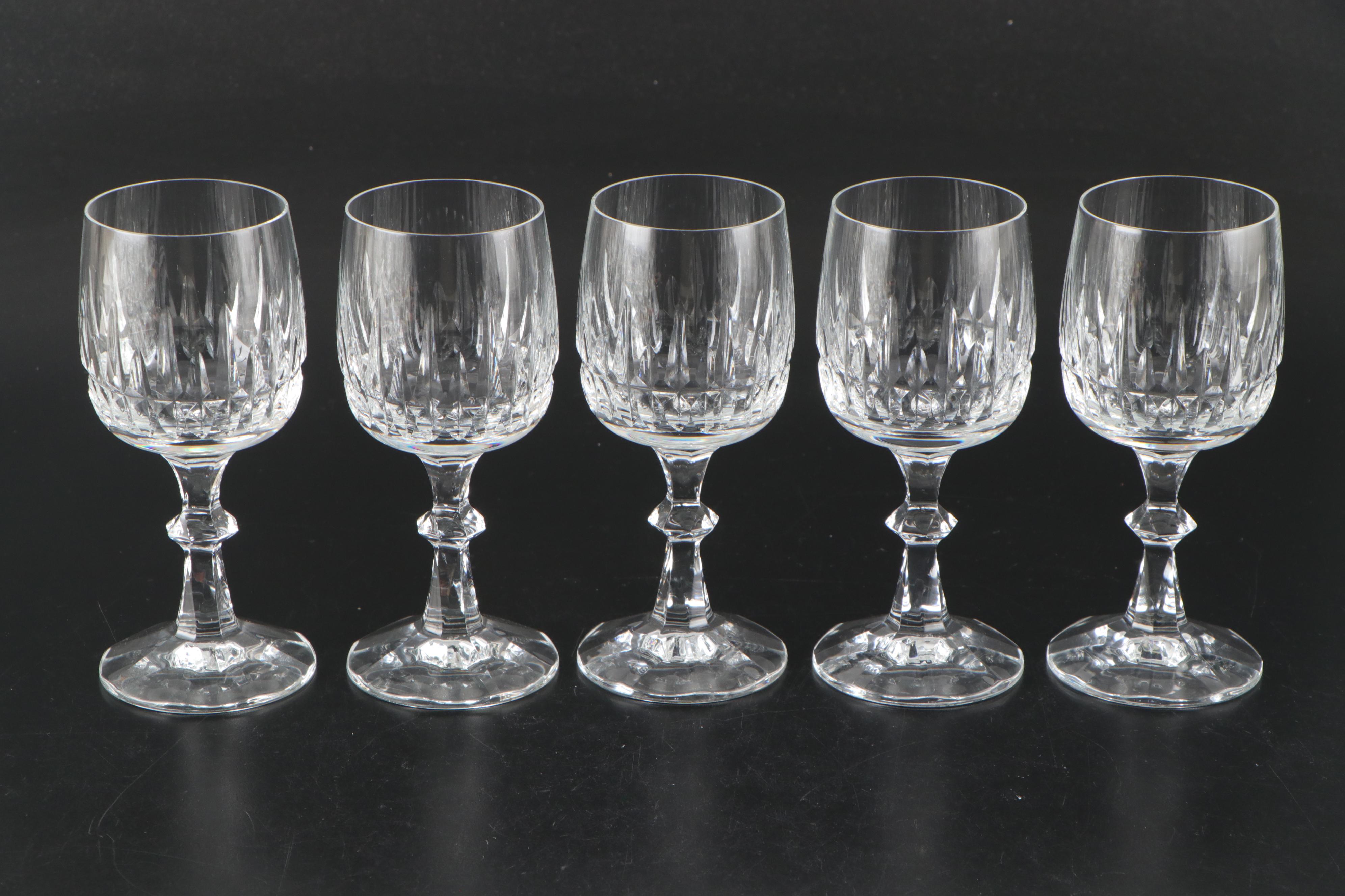 Schott-Zwiesel "Flamenco" Crystal Champagne Coupes and Wine Glasses
