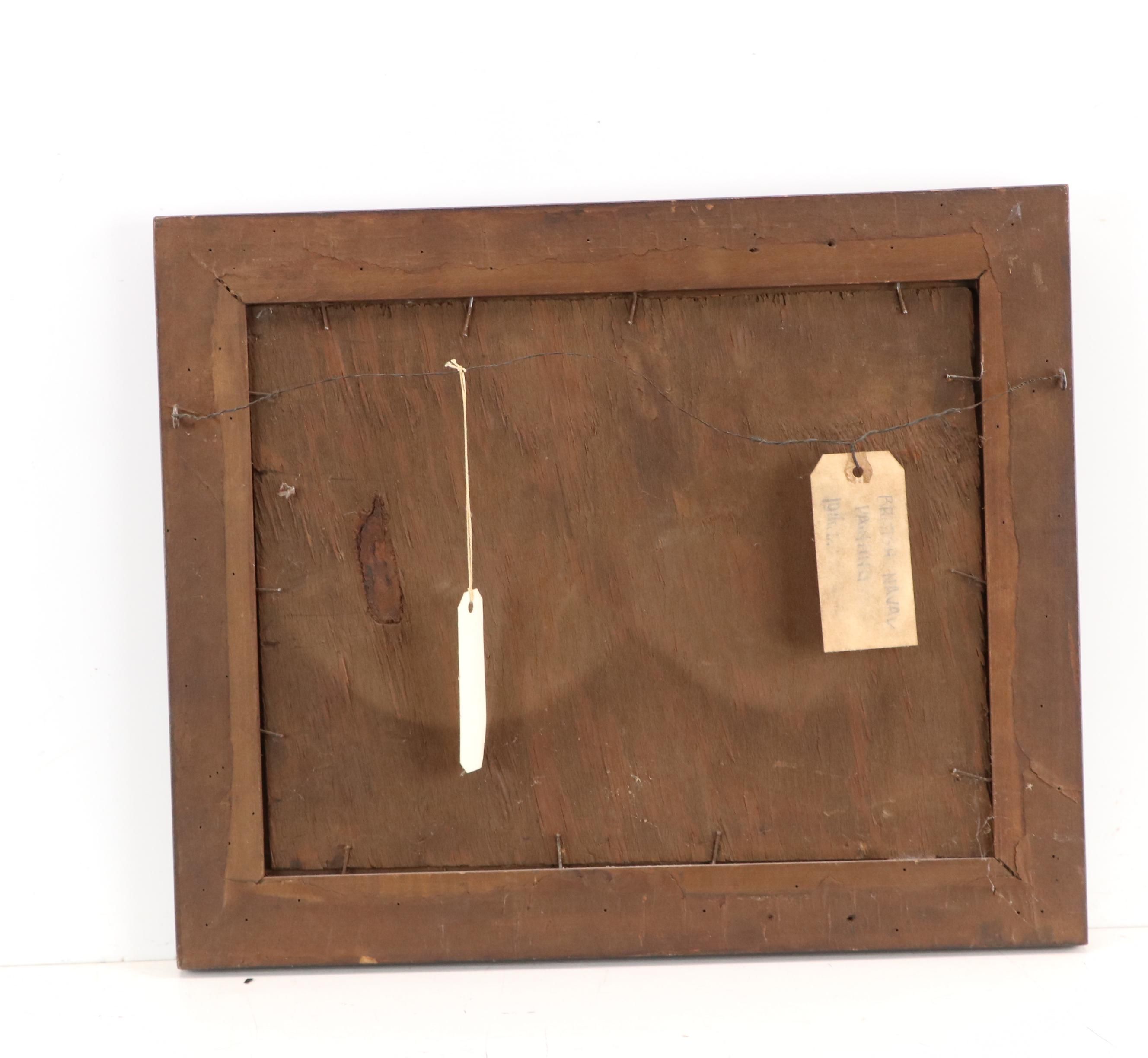 Maritime Oil Painting of Seascape with Ship