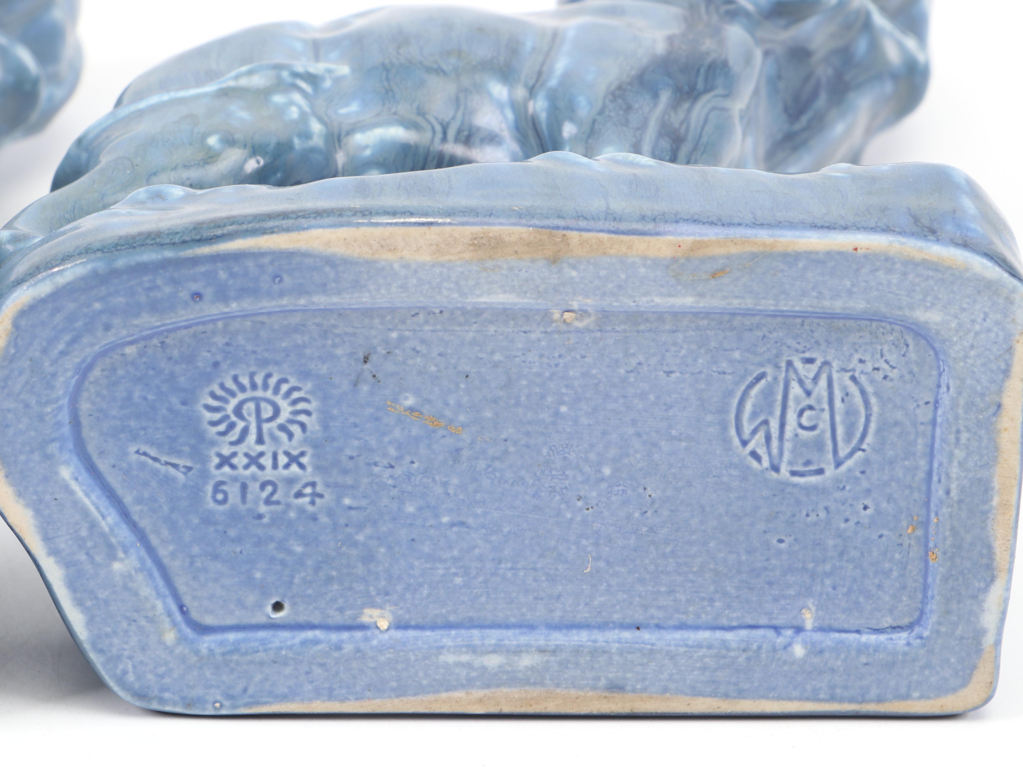 William Purcell McDonald for Rookwood Pottery Elephant Bookends, 1929