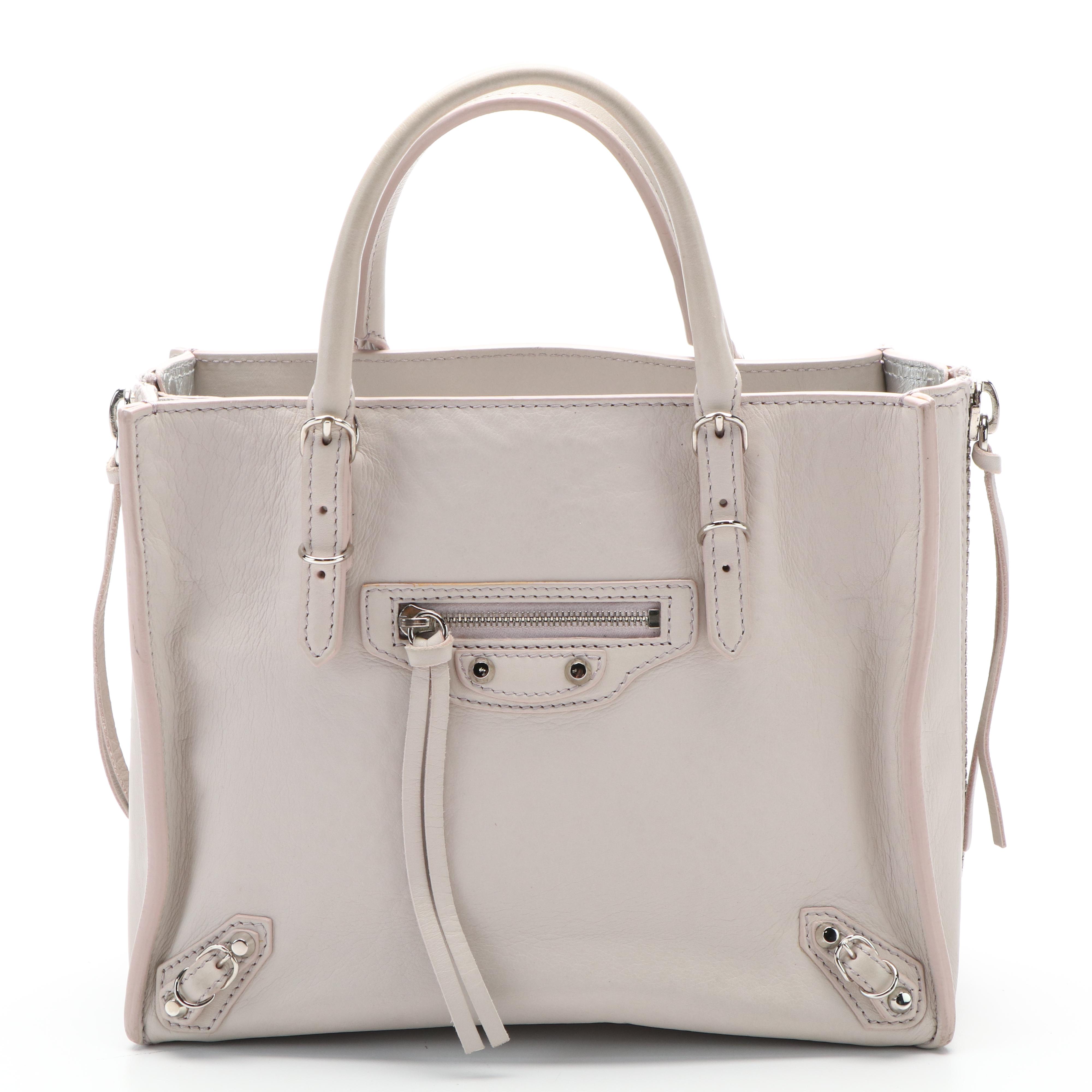 Balenciaga Papier A4 Zip Around Classic Leather Mini Tote Bag