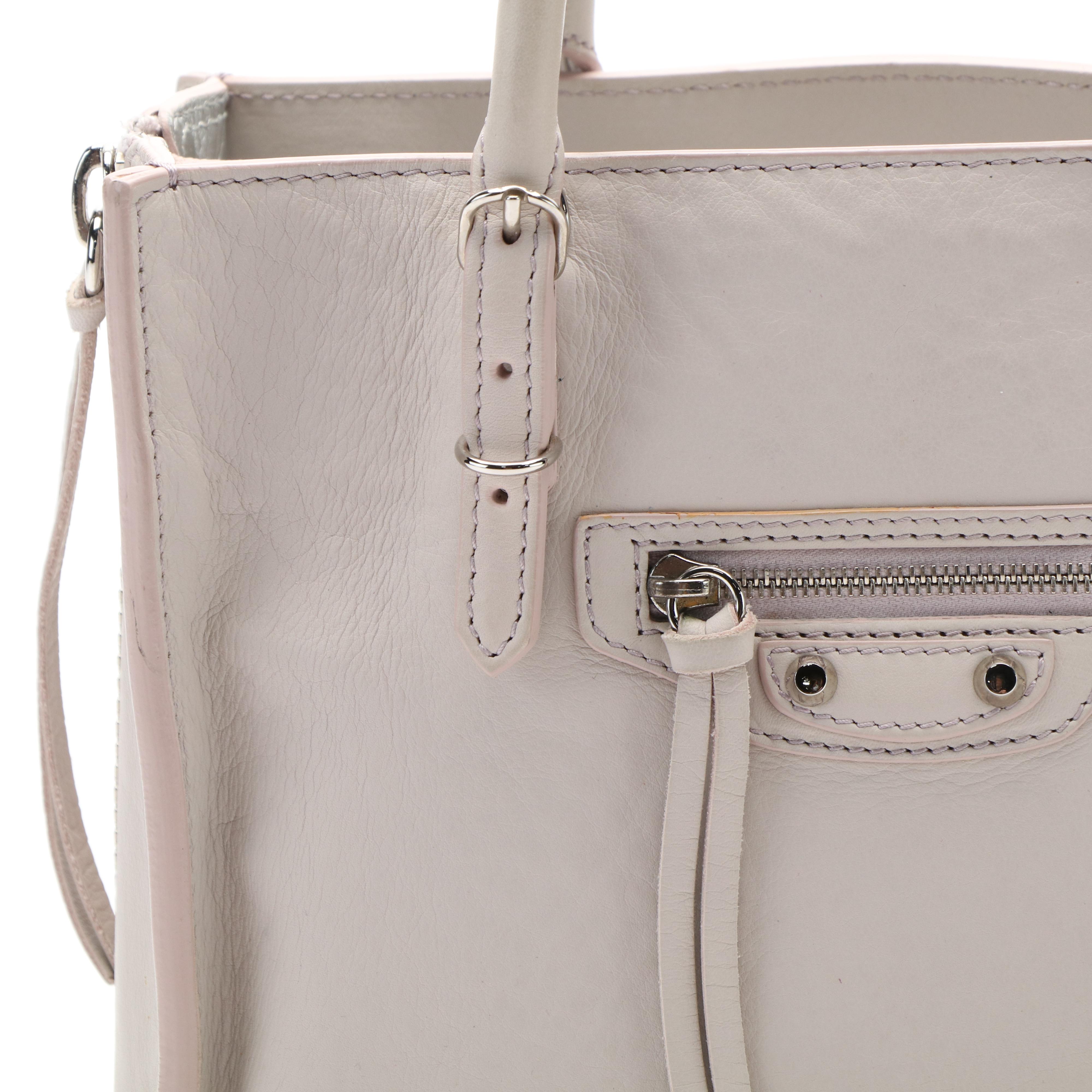 Balenciaga Papier A4 Zip Around Classic Leather Mini Tote Bag