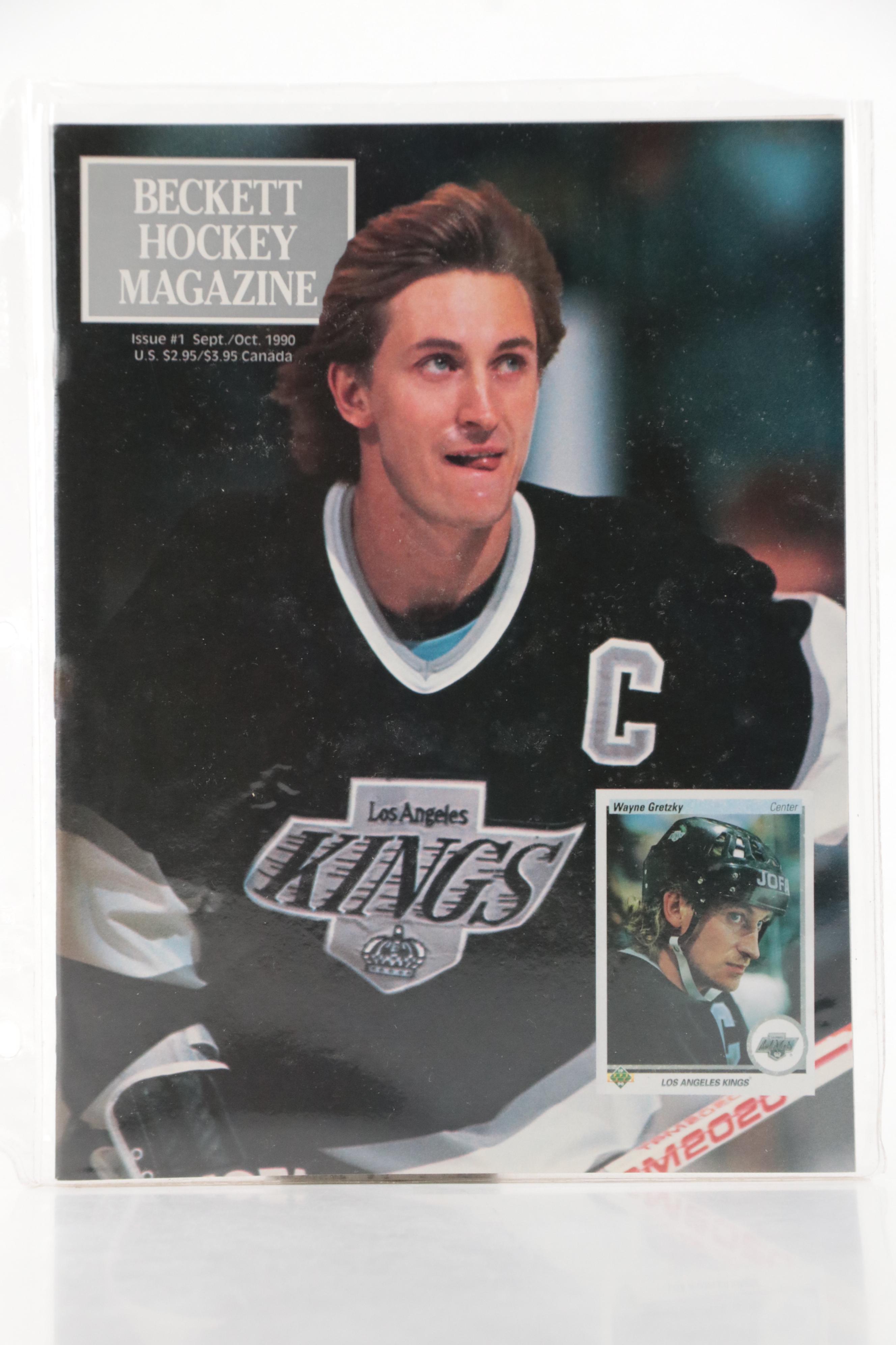 Wayne Gretzky First "Sports Illustrated" and "Beckett Hockey" Magazines