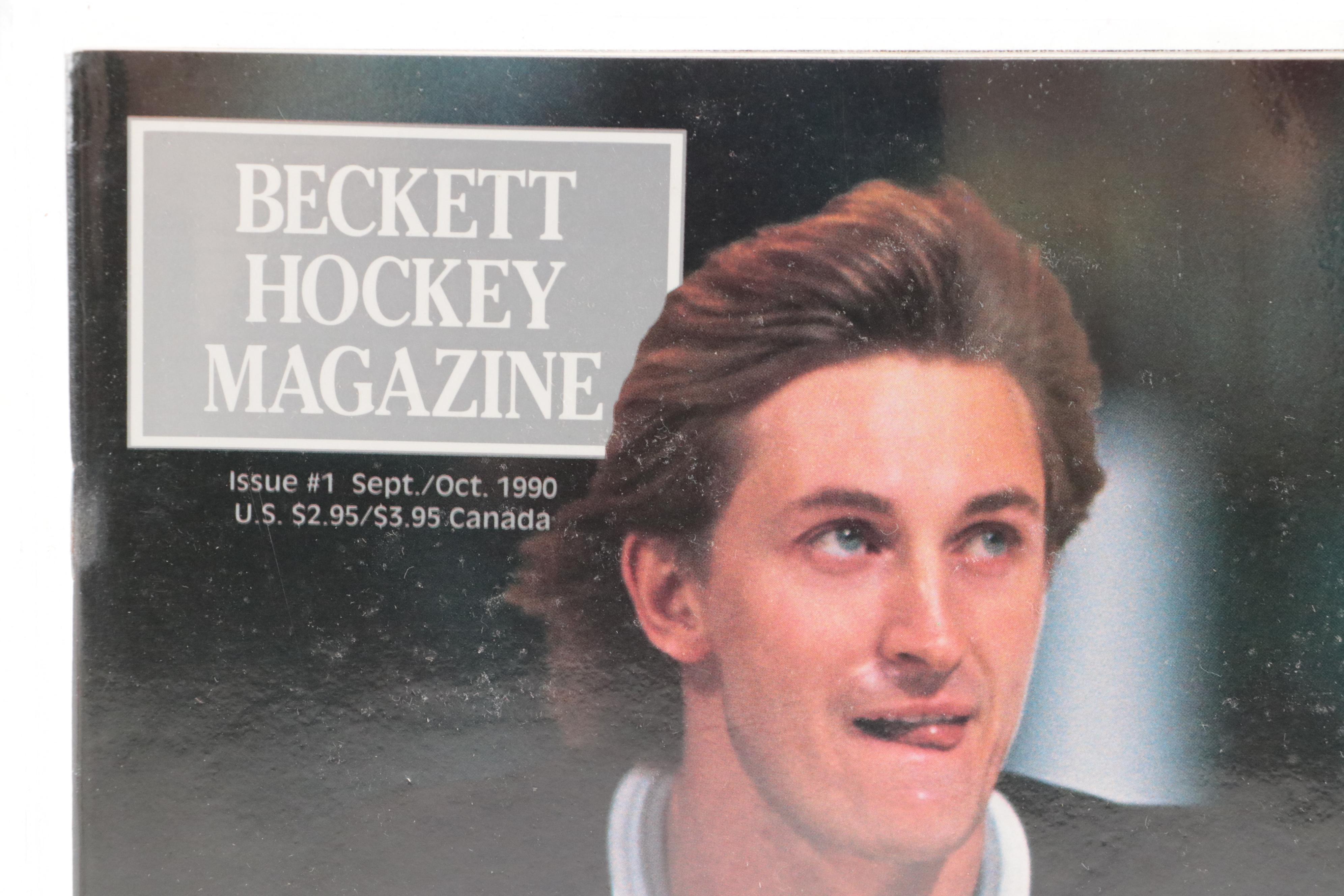 Wayne Gretzky First "Sports Illustrated" and "Beckett Hockey" Magazines