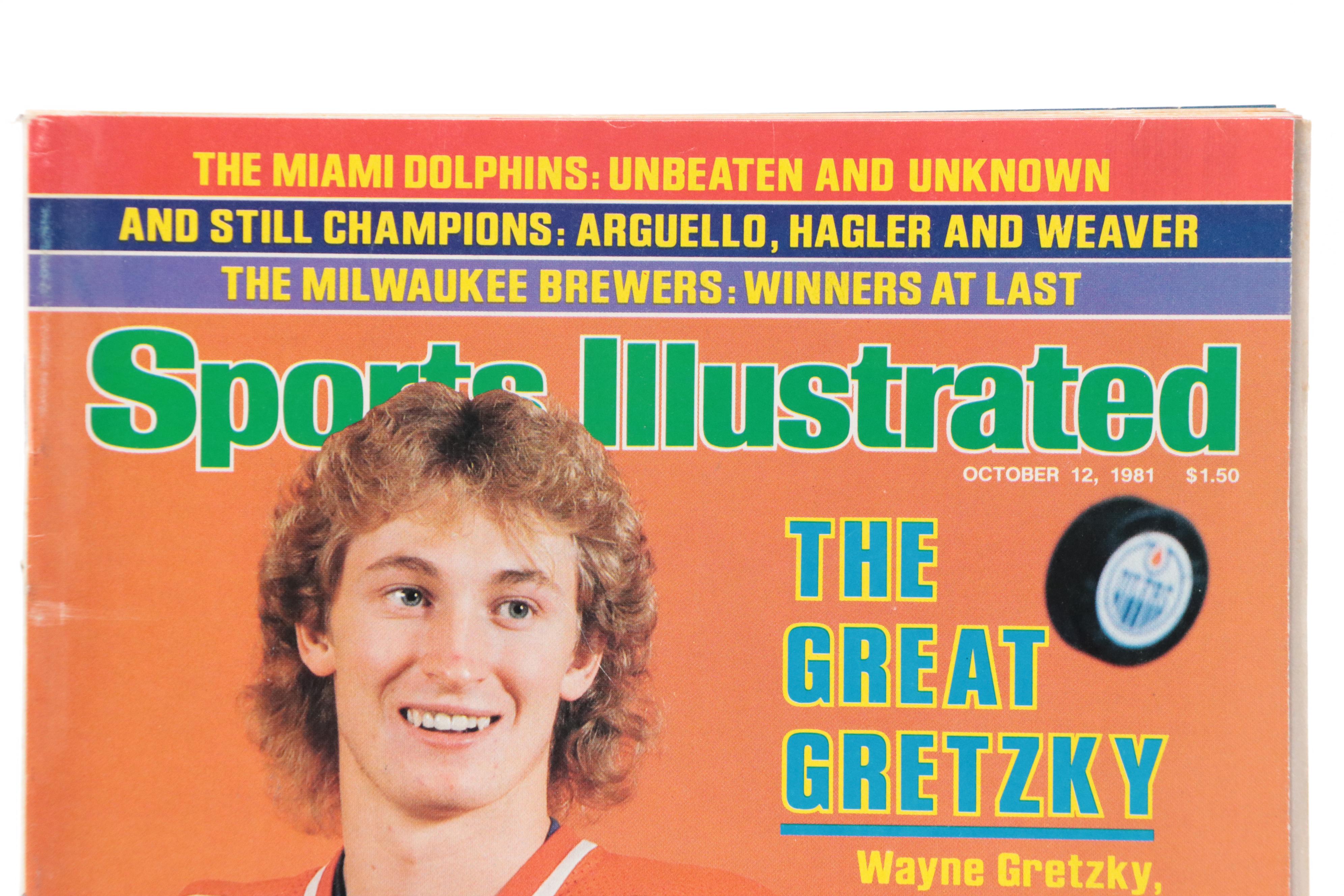 Wayne Gretzky First "Sports Illustrated" and "Beckett Hockey" Magazines