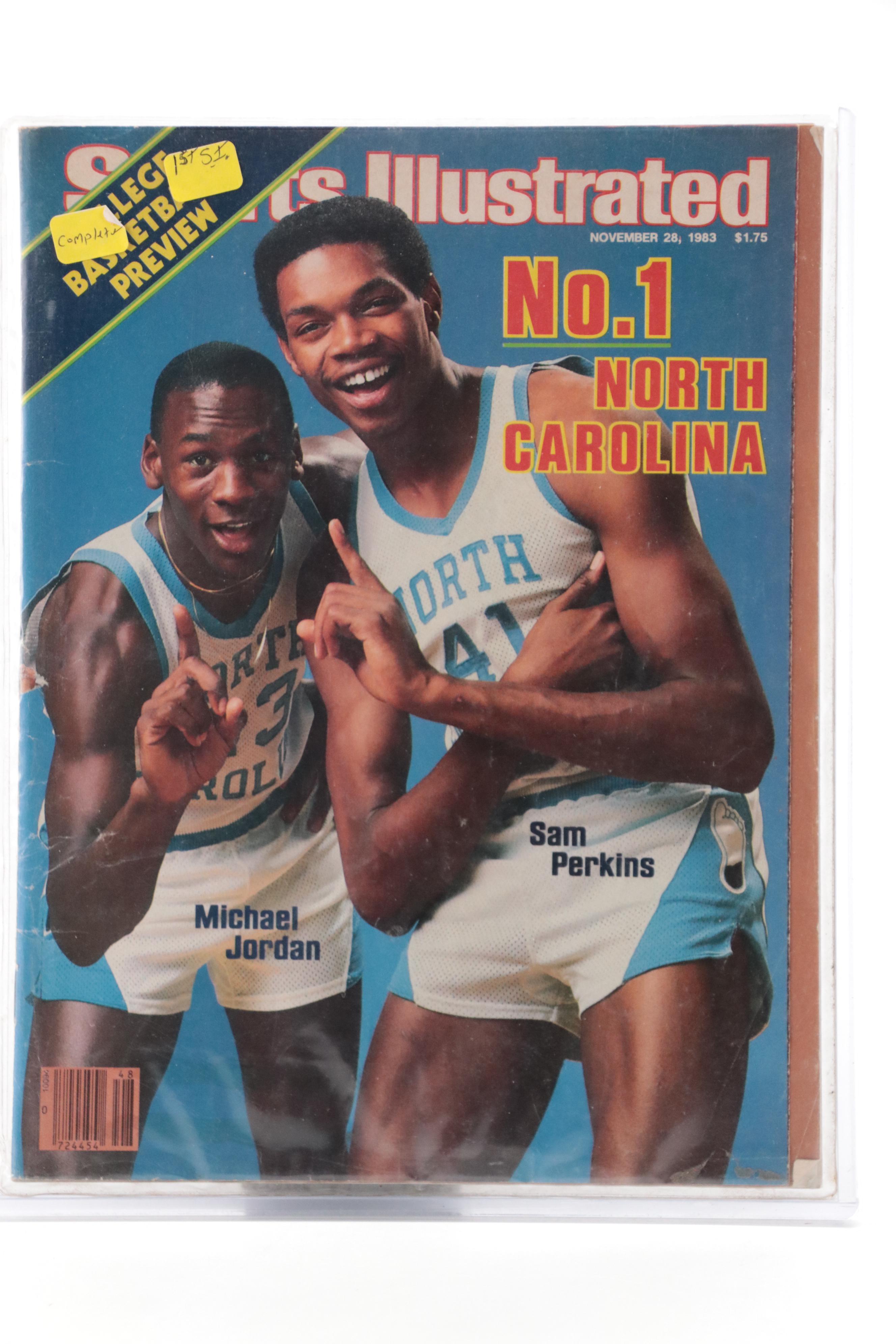Michael Jordan First "Sports Illustrated" and "Beckett Basketball" Magazines
