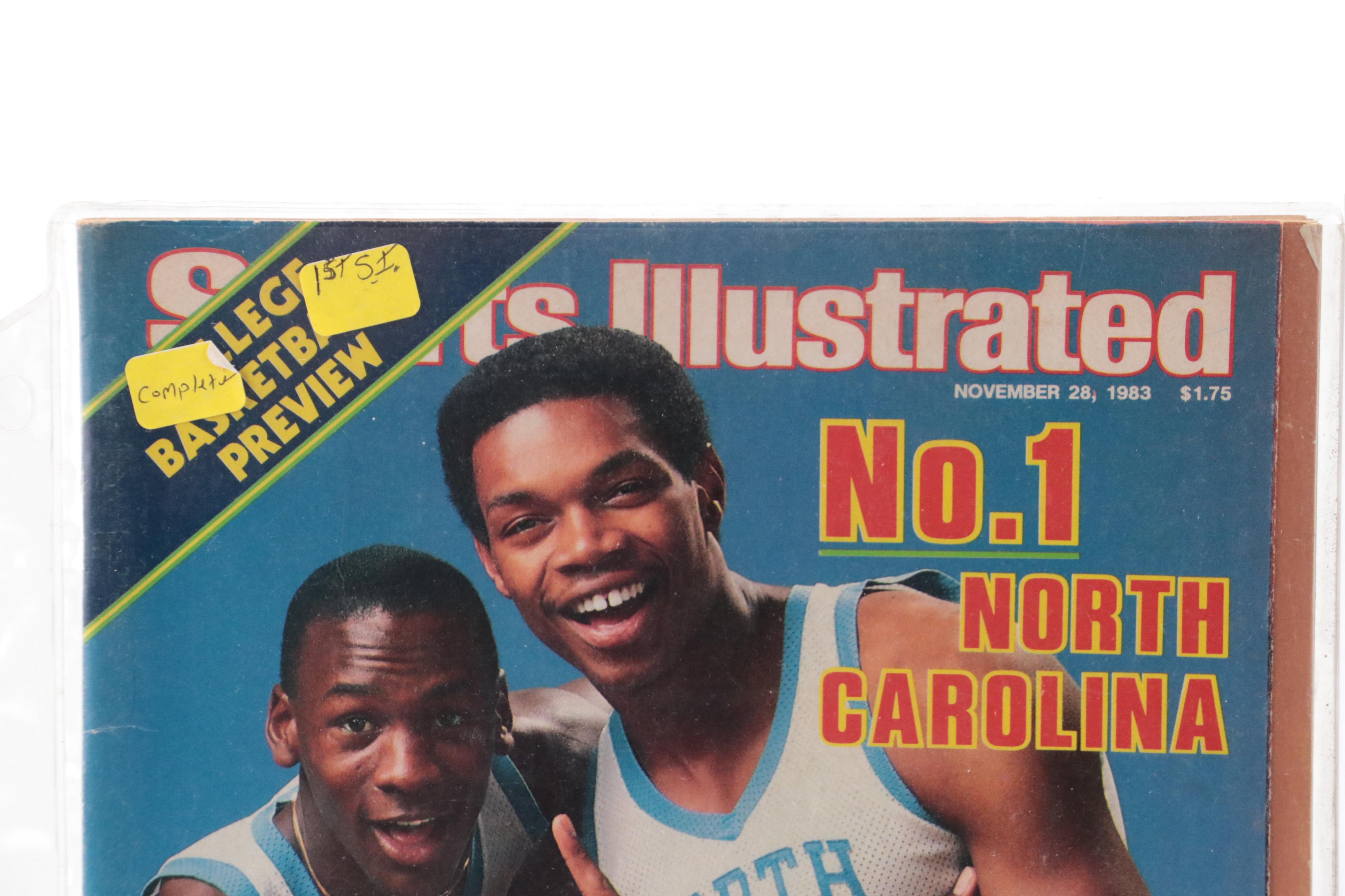 Michael Jordan First "Sports Illustrated" and "Beckett Basketball" Magazines