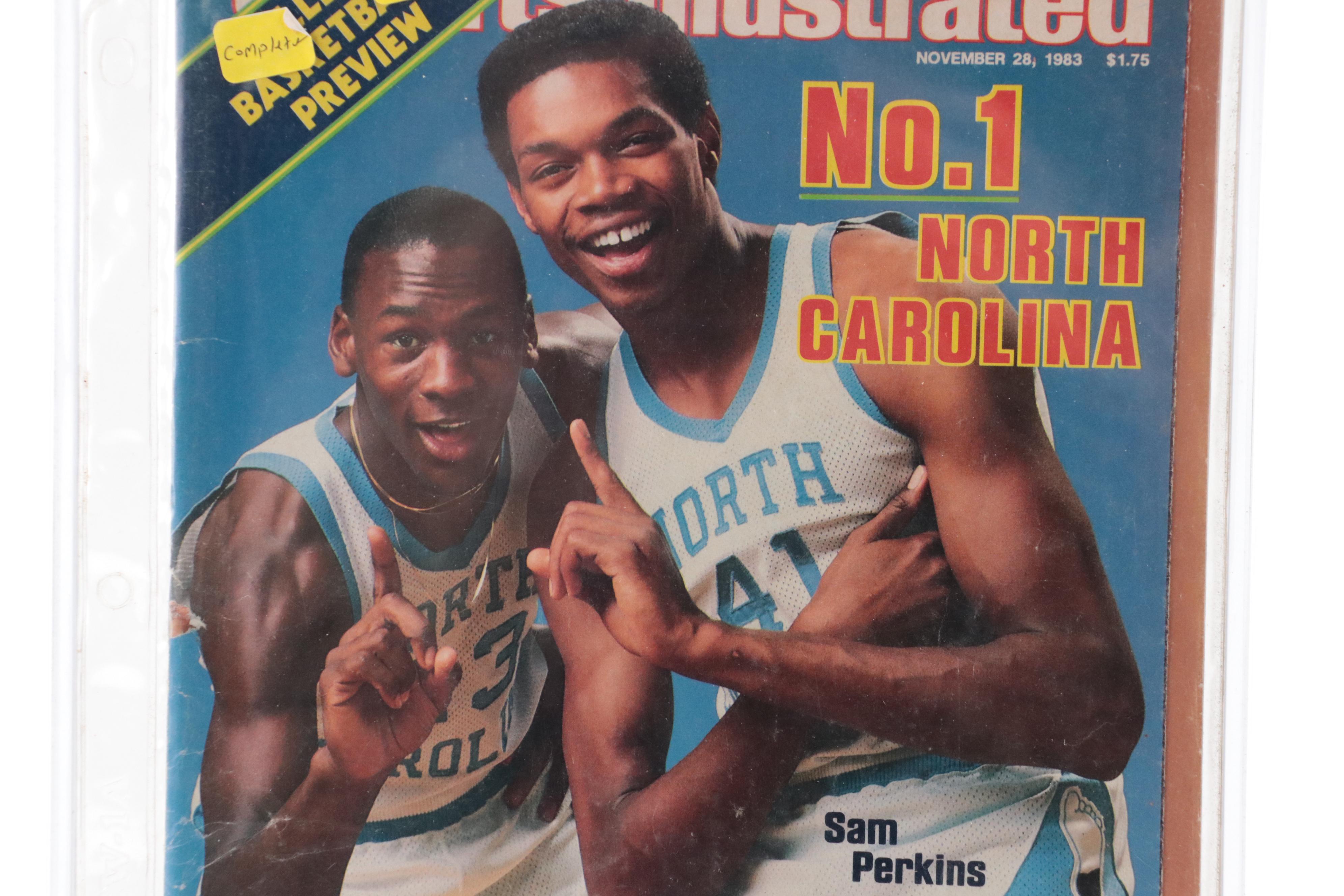 Michael Jordan First "Sports Illustrated" and "Beckett Basketball" Magazines