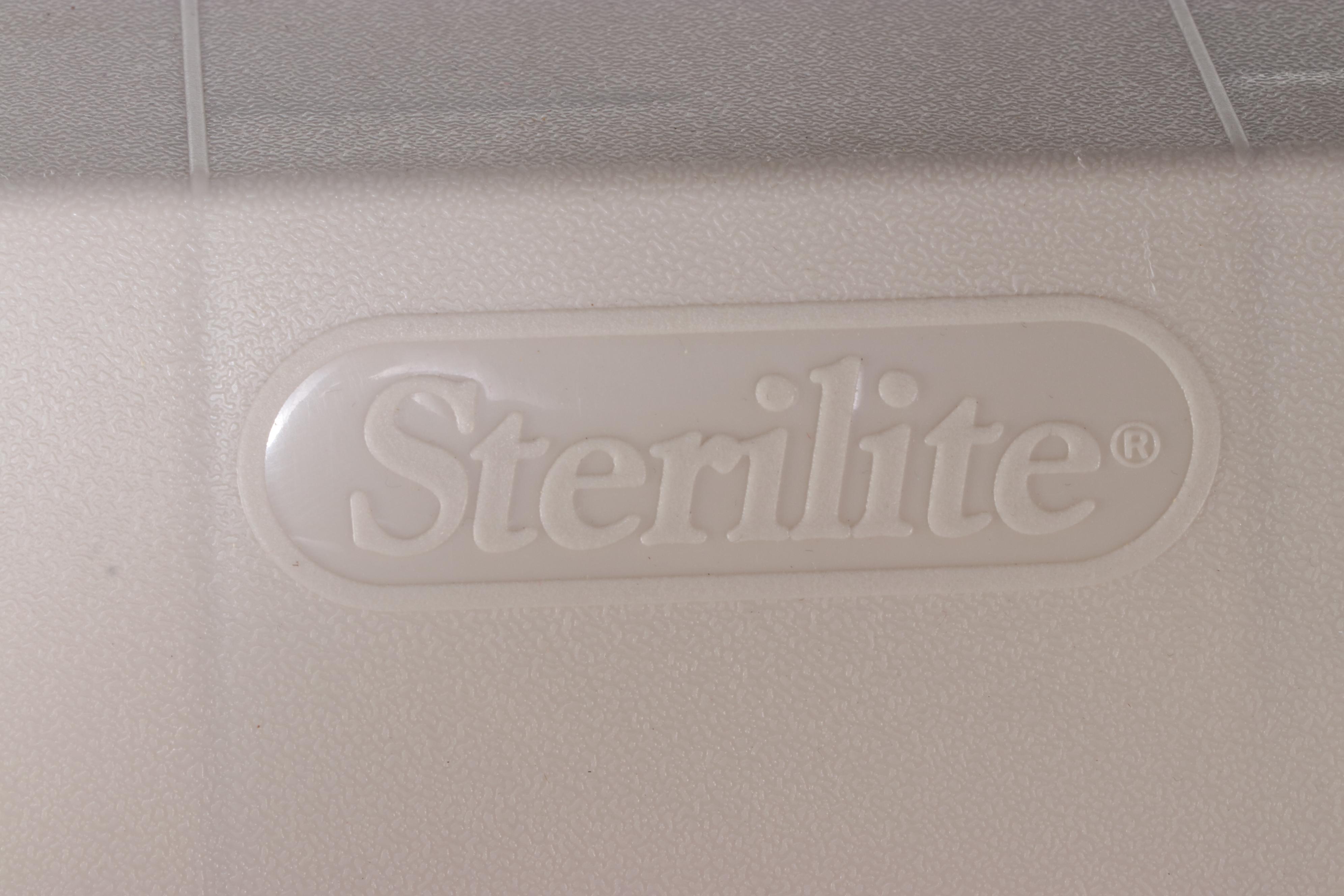 Pair of Sterilite Plastic Storage Shelves