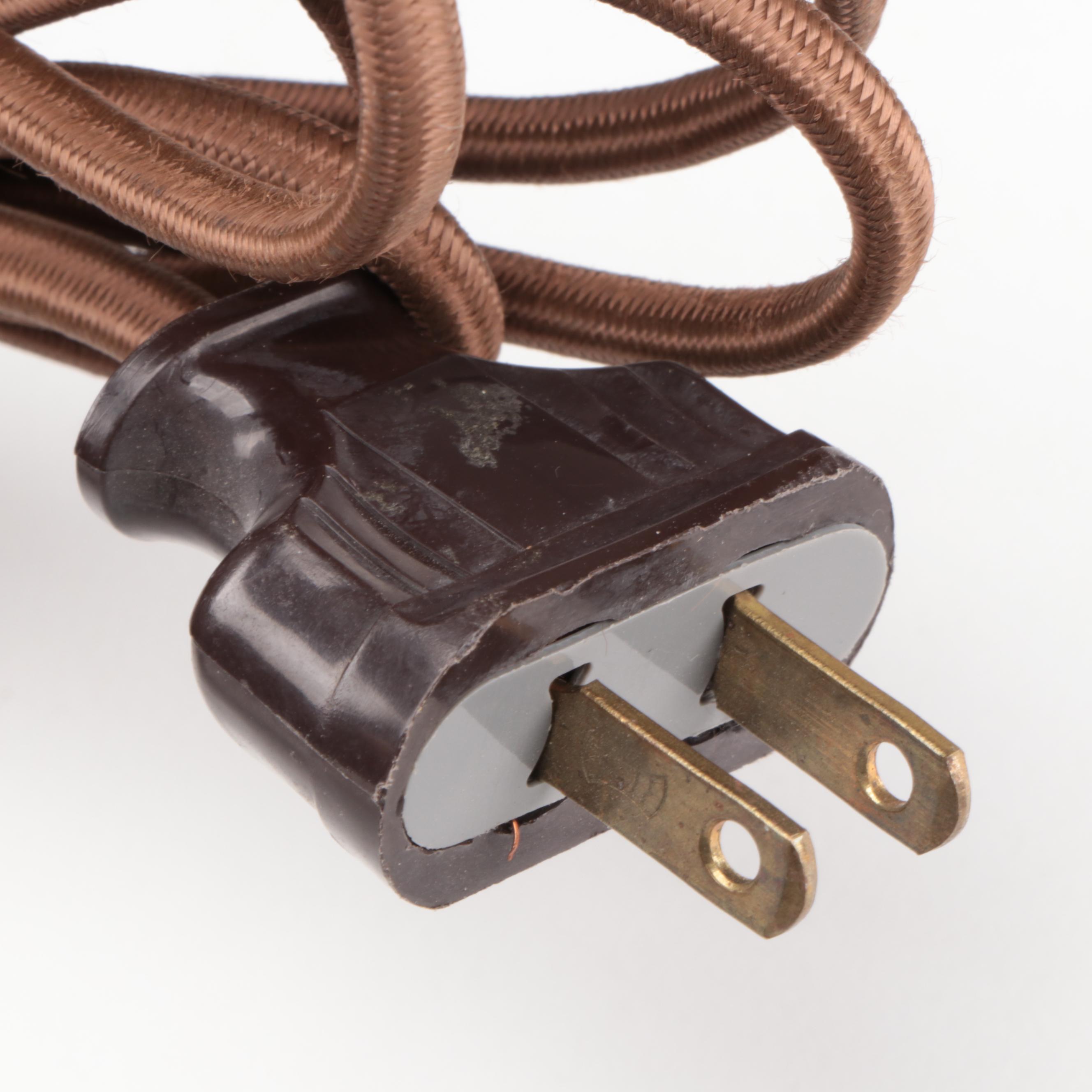 Handel Bronze Lamp & Birds of Paradise Reverse Painted Glass Shade, Early 20th C