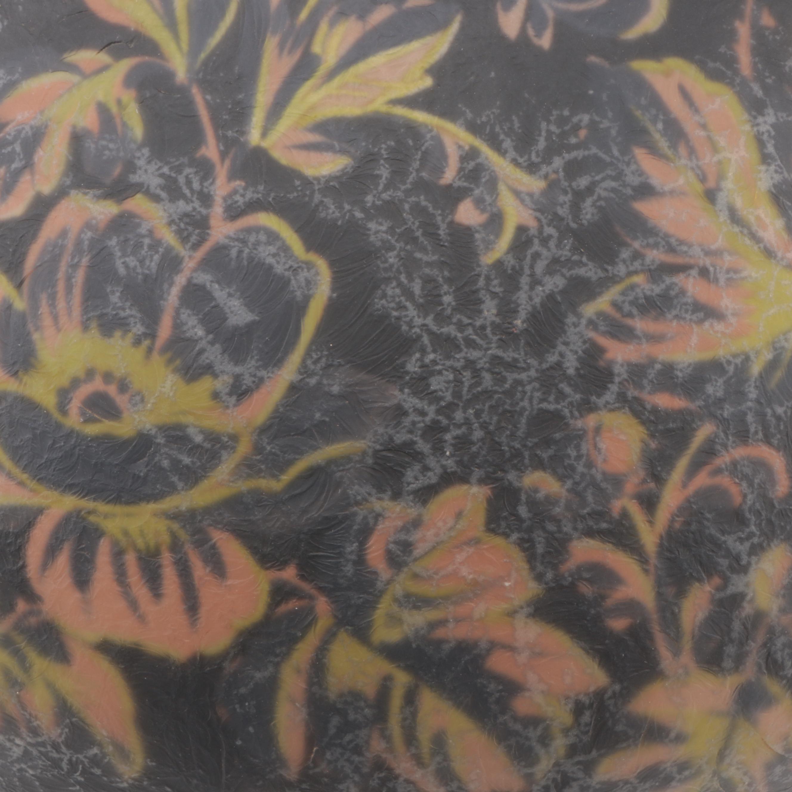 Handel Bronze Lamp & Birds of Paradise Reverse Painted Glass Shade, Early 20th C