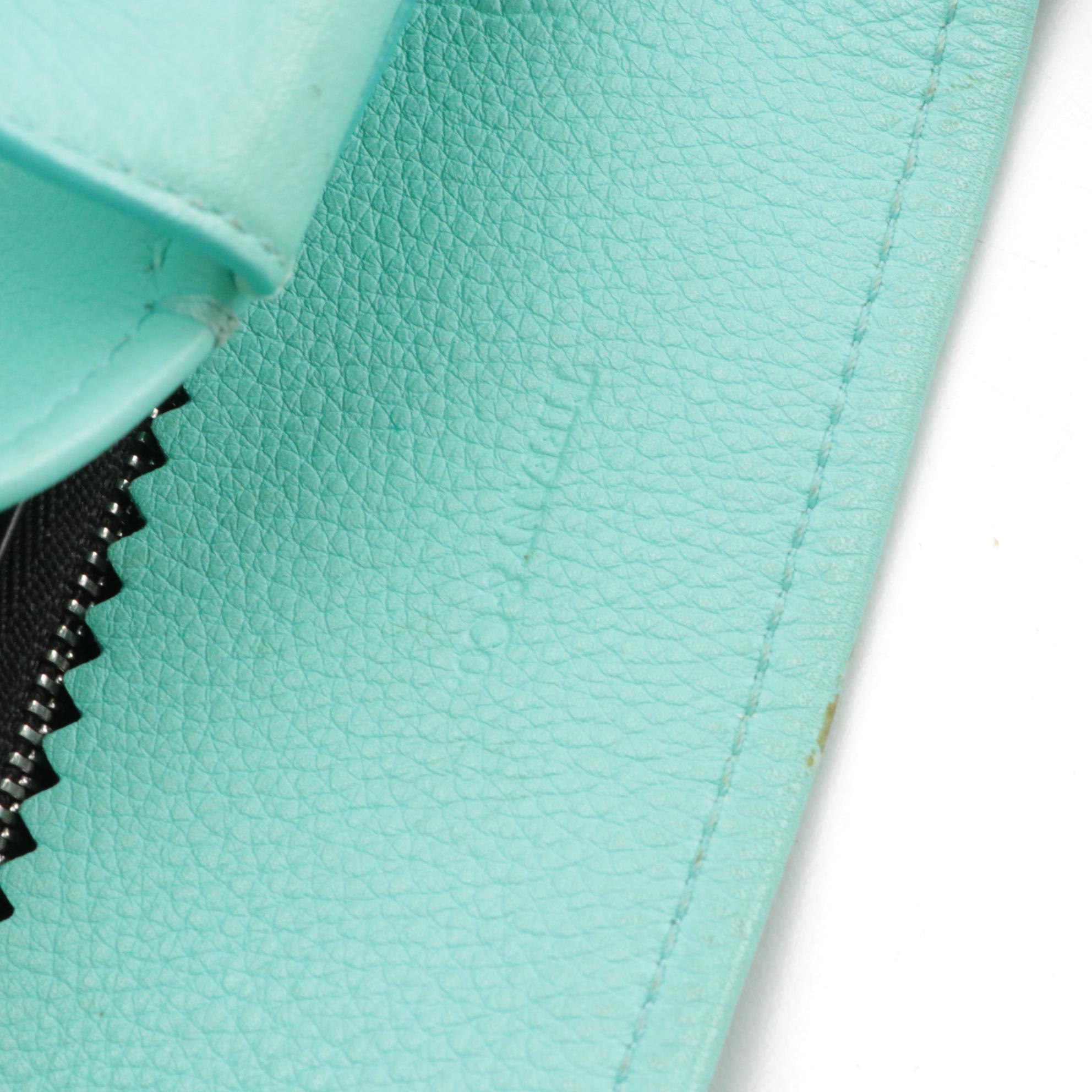 Tiffany & Co. Tote Bag in Tiffany Blue Pebbled Leather