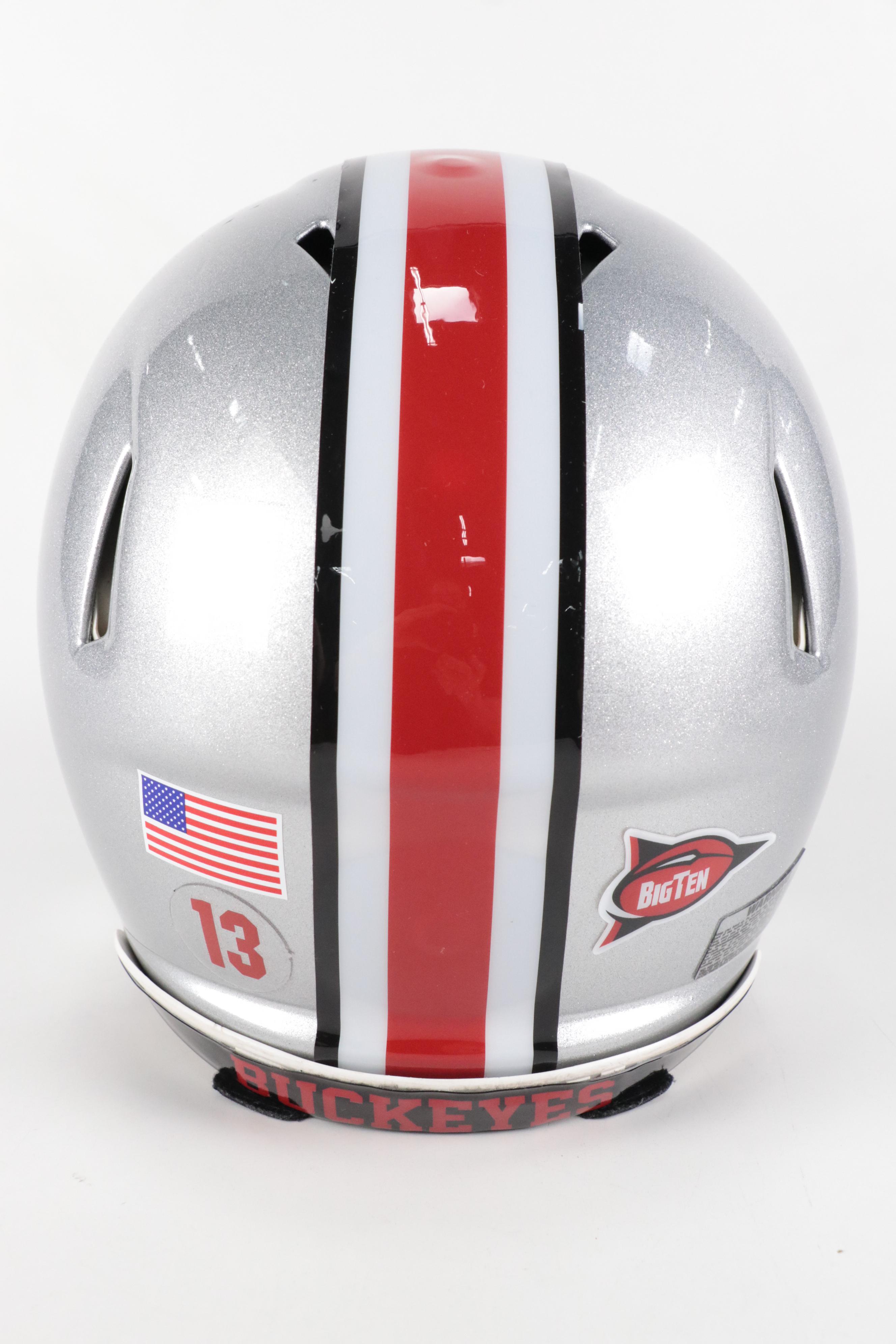 Play-Issued Ohio State Football Helmet with Archie Griffin Signed Bobblehead