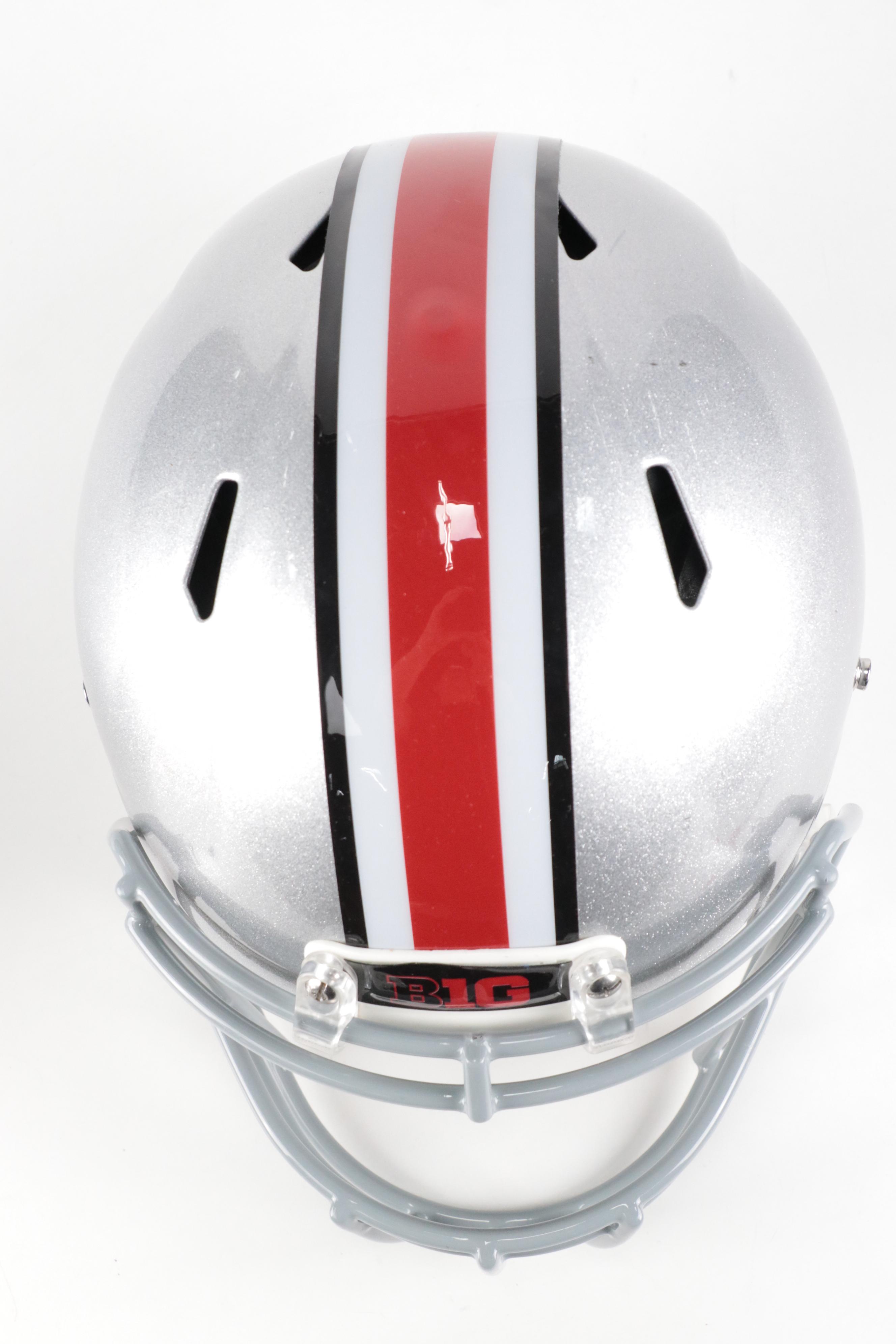 Play-Issued Ohio State Football Helmet with Archie Griffin Signed Bobblehead