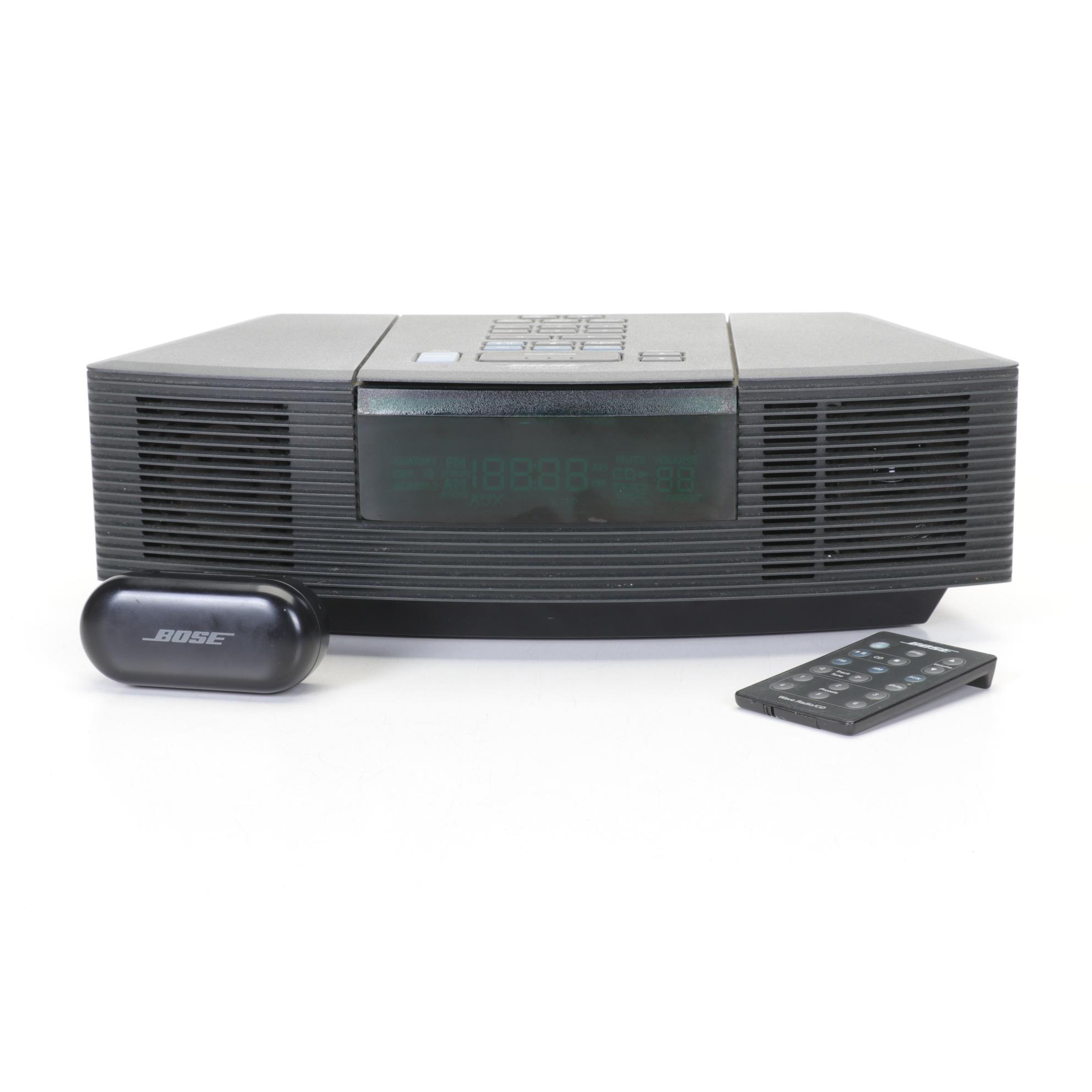 Bose Wave Radio, CD Player and Alarm Clock with Sport Earbuds