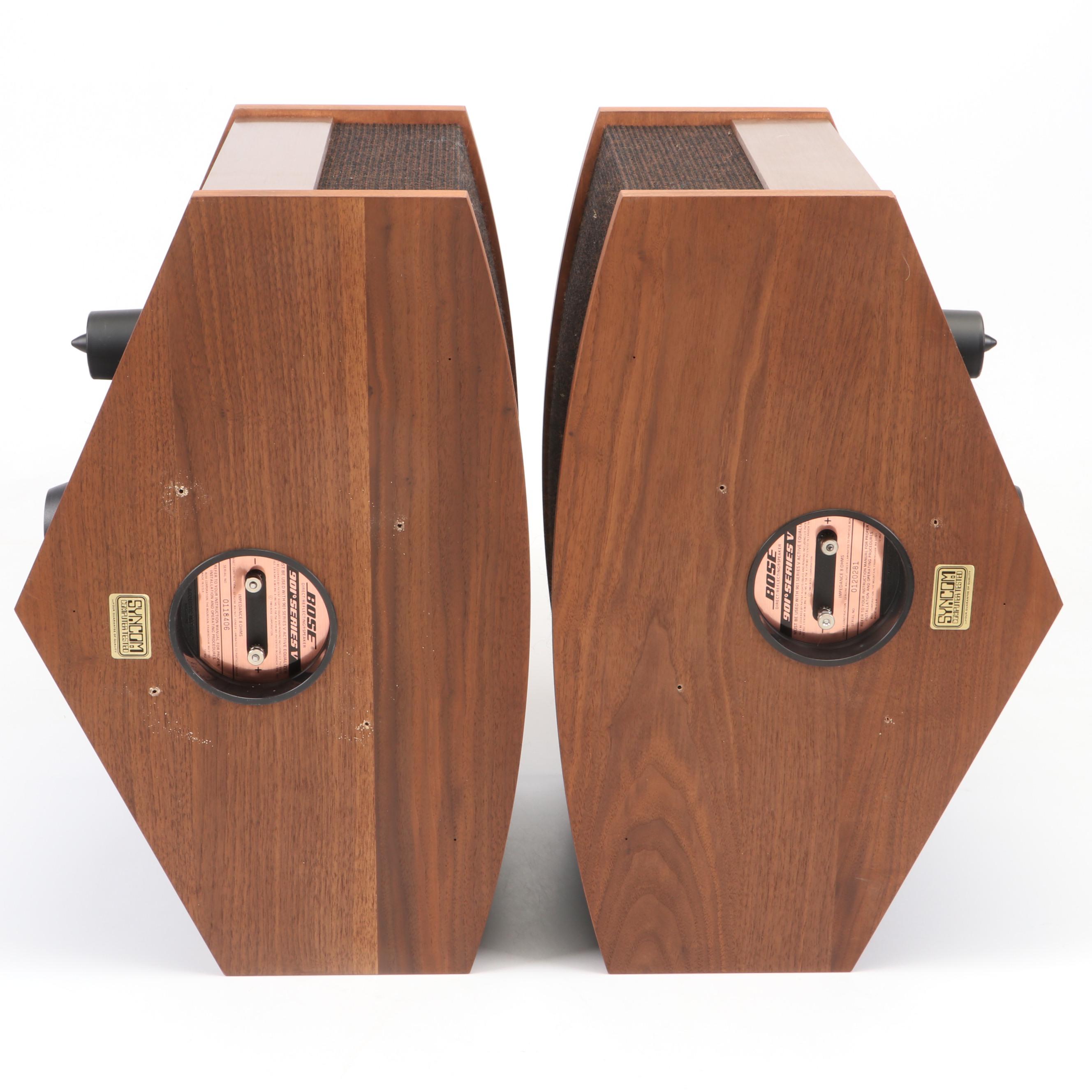 Bose Series V Model 901 Direct/Reflecting Speakers with Tulip Stands, ca. 1987