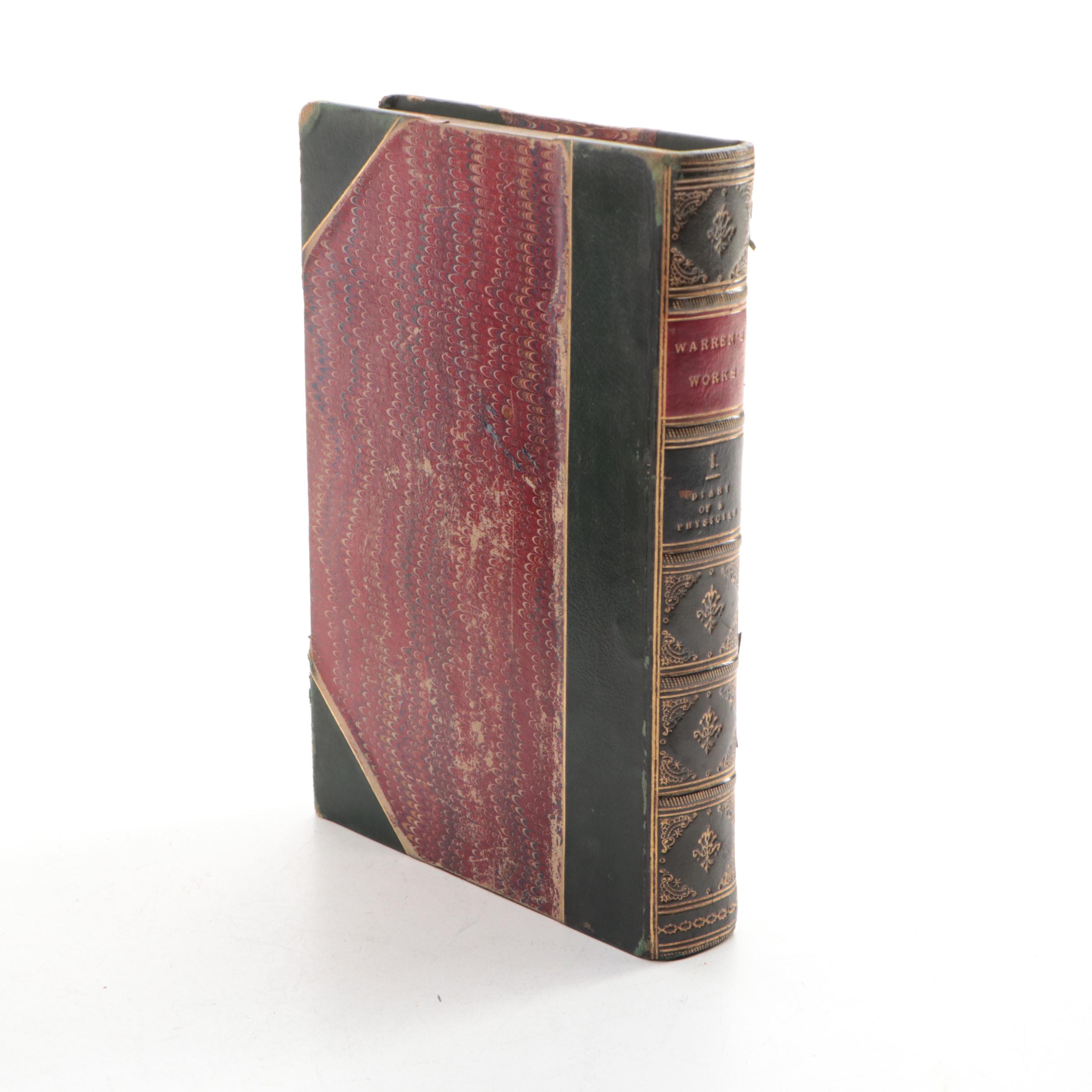 "Works of Samuel Warren" Vol. I and More Leatherbound Books